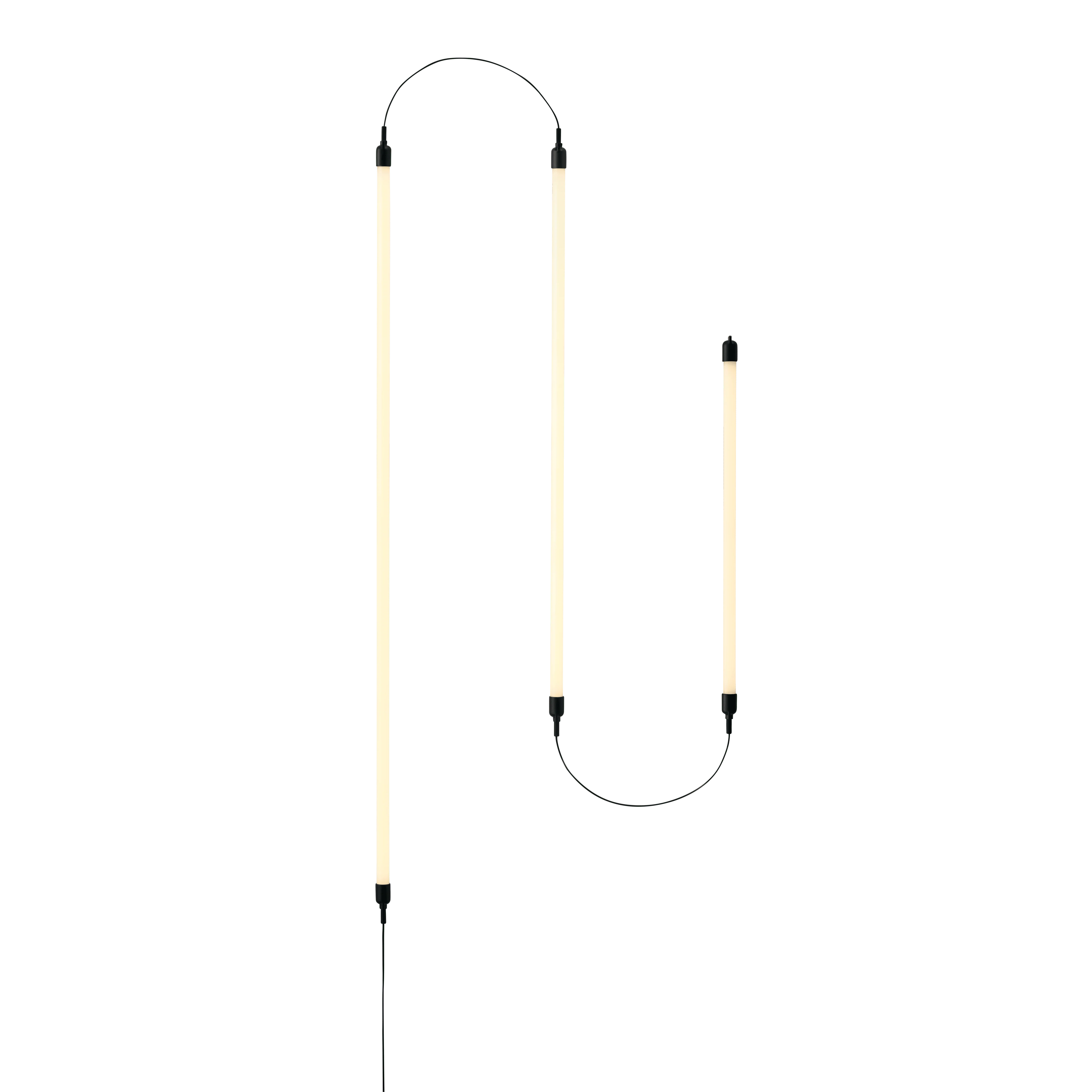 Lampa ścienna FINE - konfiguracja 6 czarny