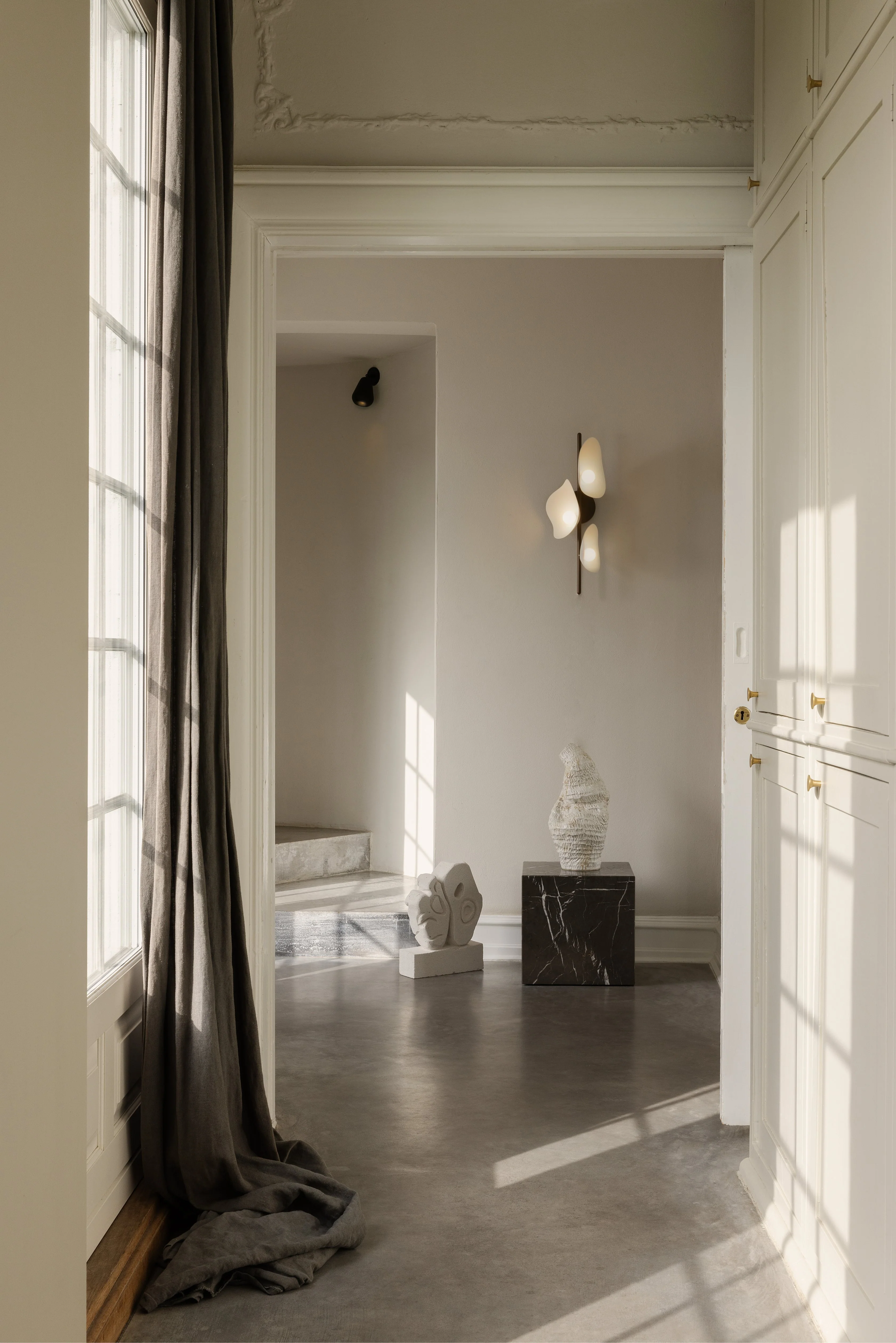 Lampa ścienna FLORII 3 ciemnobrązowy z białym - Image 4