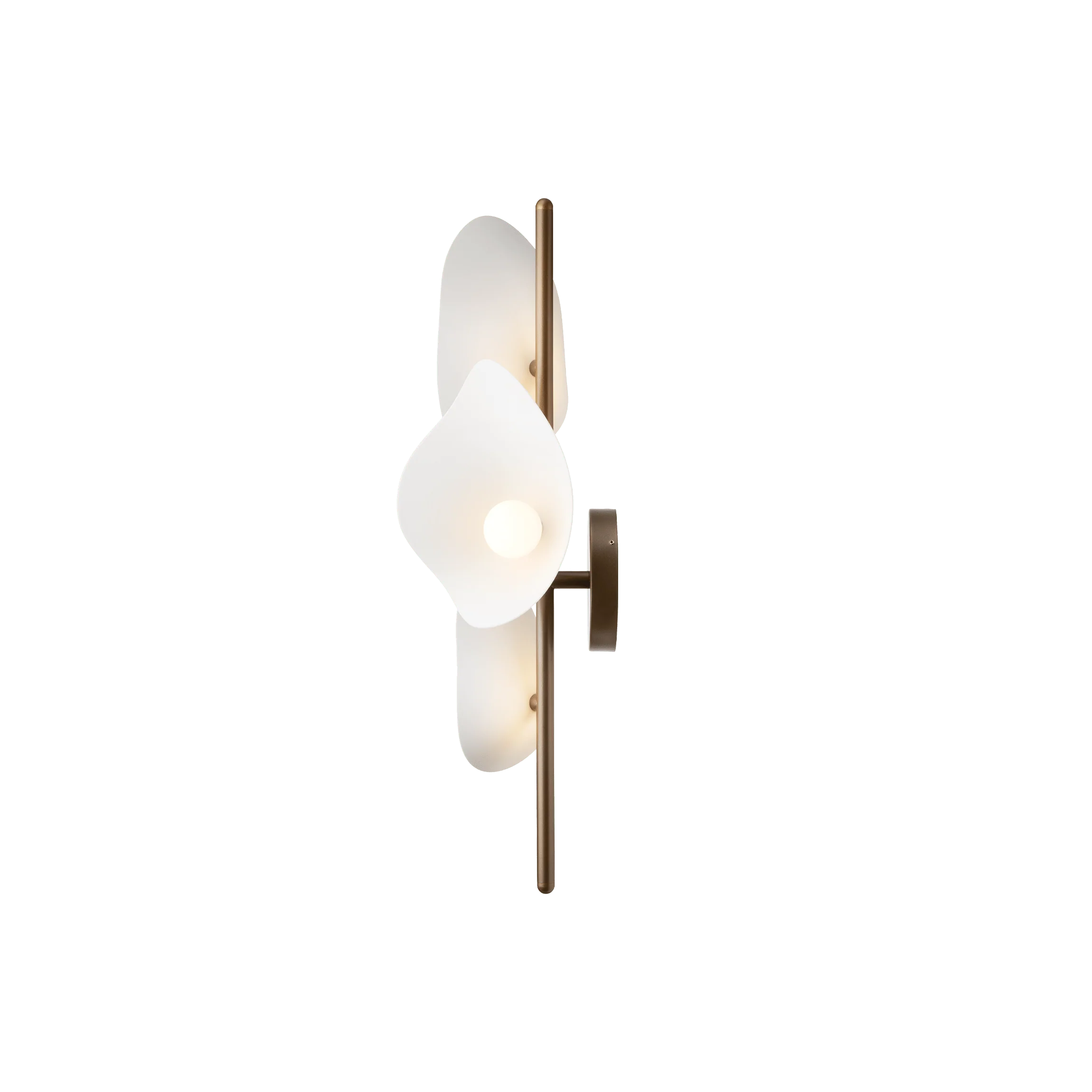 Lampa ścienna FLORII 3 ciemnobrązowy z białym - Image 8