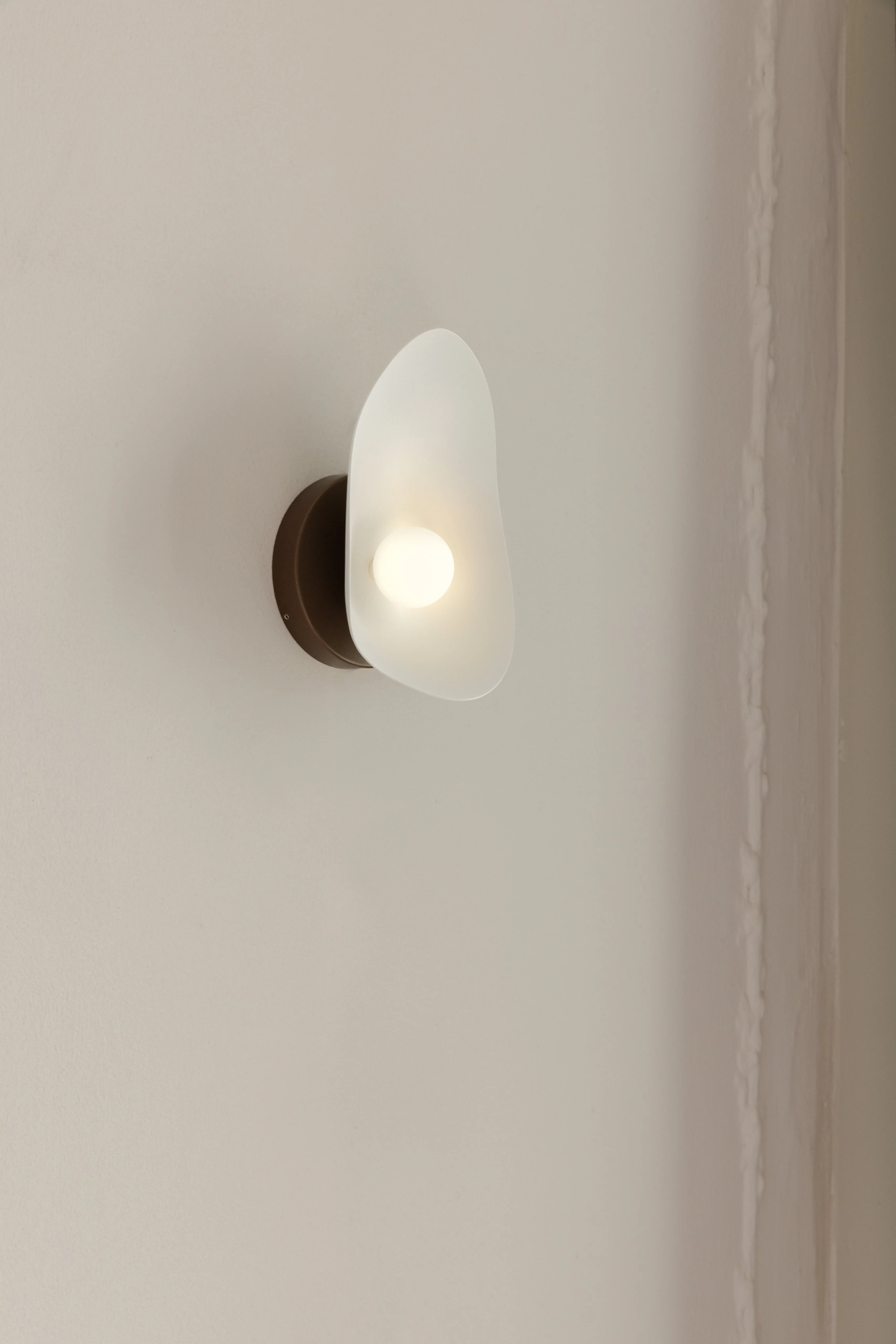 Lampa ścienna FLORII ciemnobrązowy z białym - Image 6