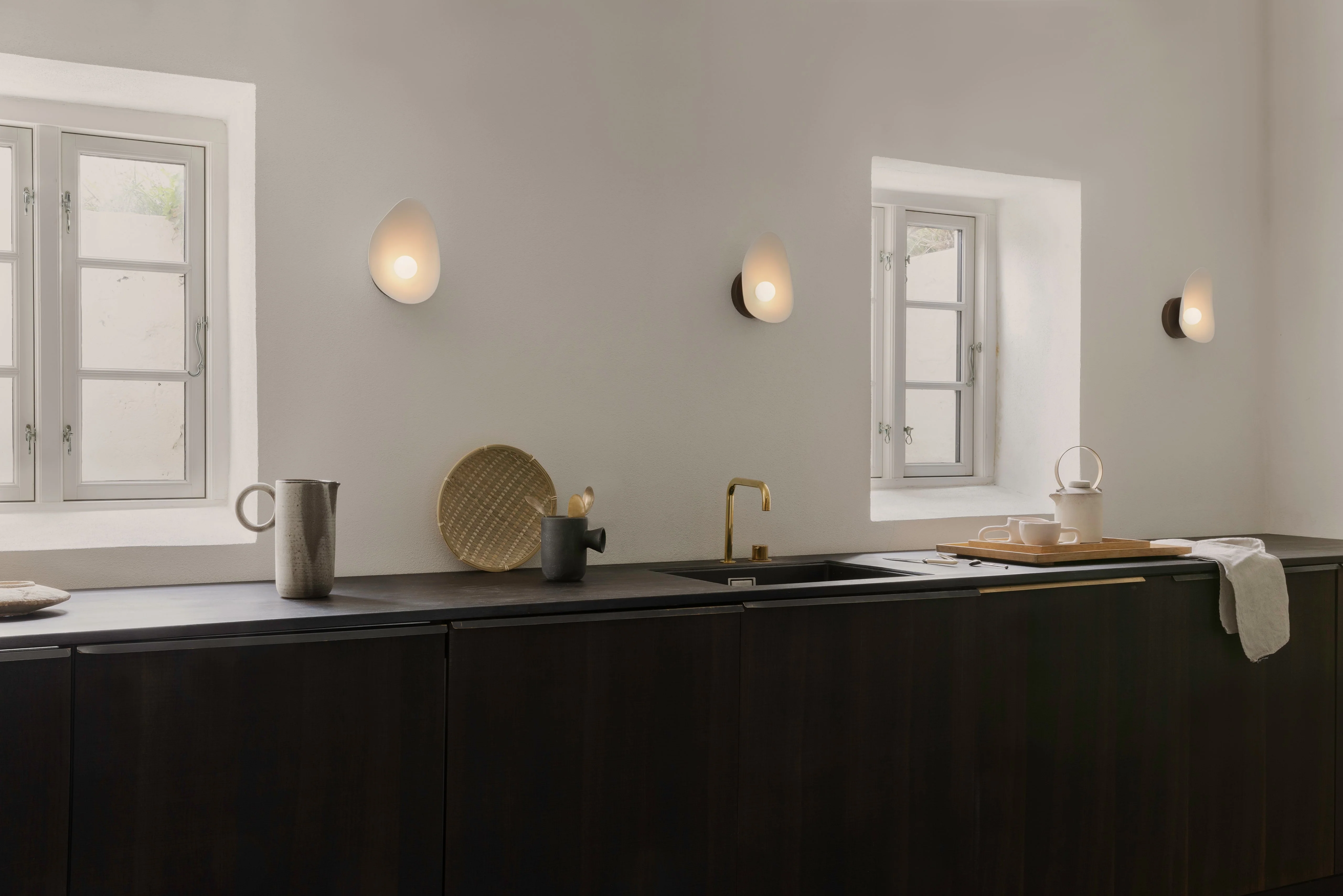 Lampa ścienna FLORII ciemnobrązowy z białym - Image 8