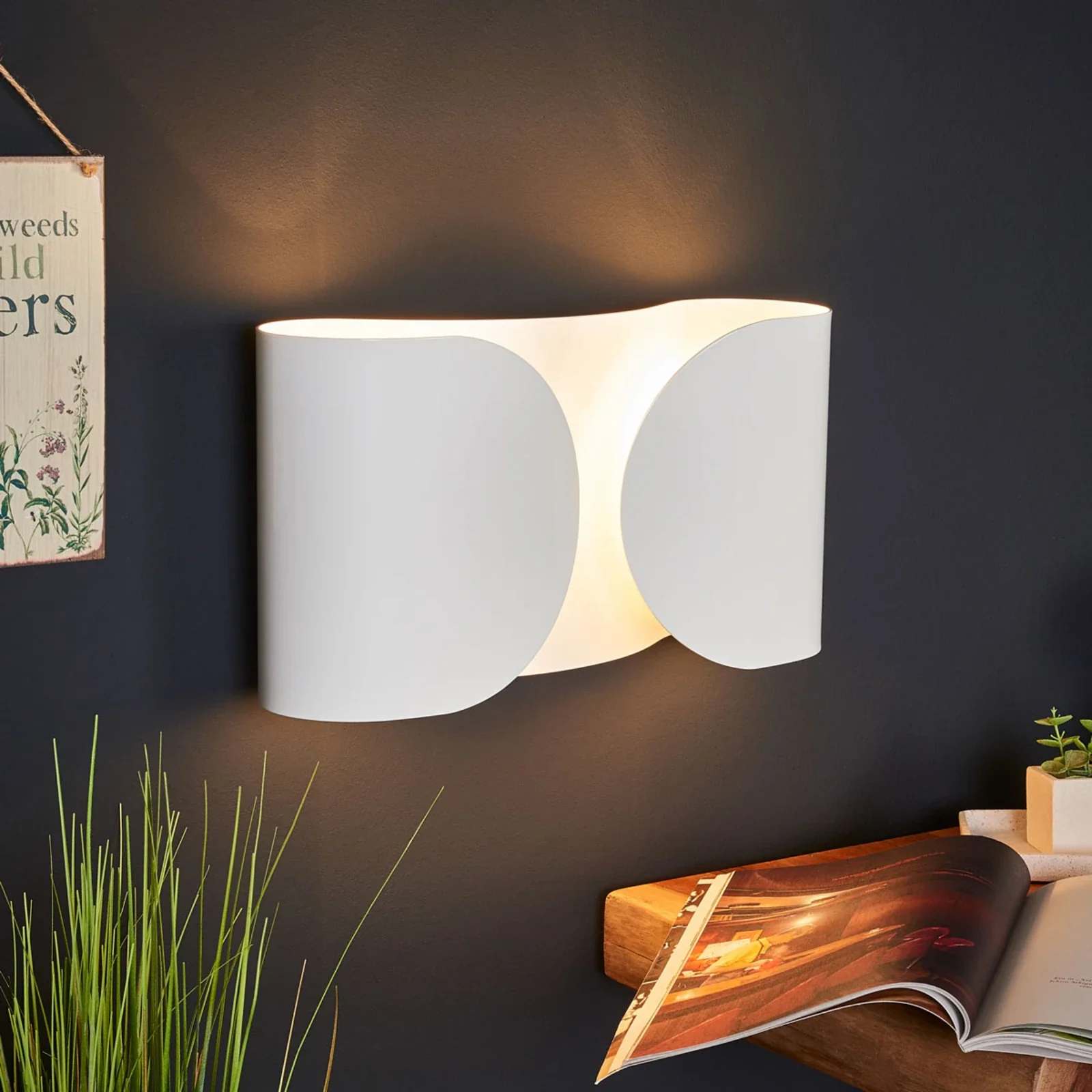 Lampa ścienna FOGLIO biały - Image 2