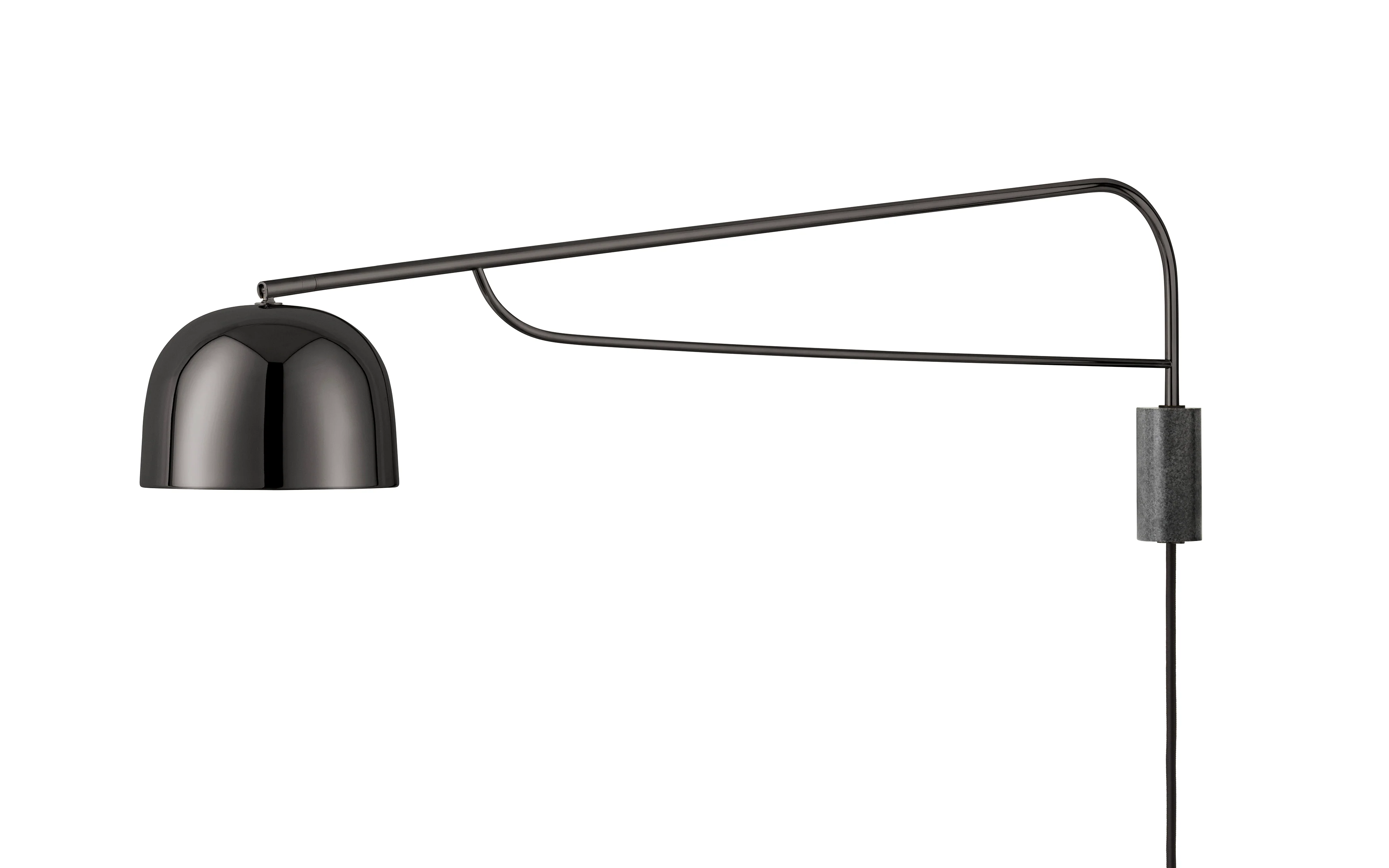Lampa ścienna GRANT czarny z czarnym granitem - Image 3