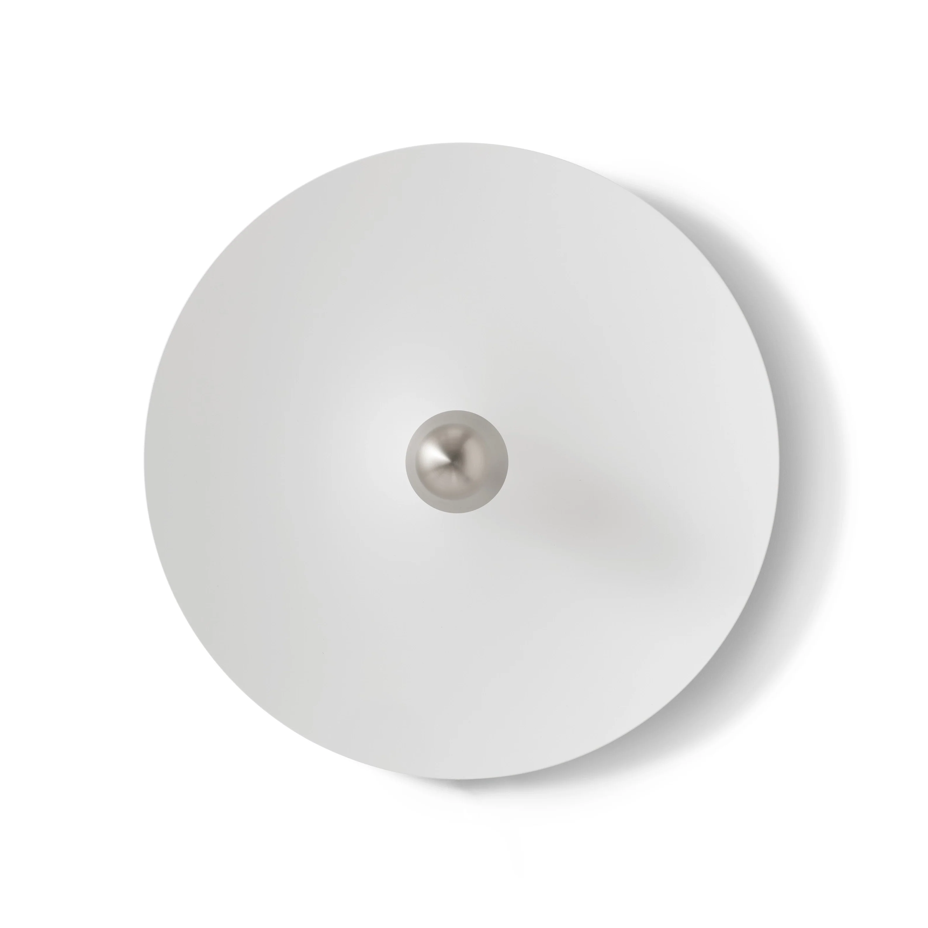 Lampa ścienna KANTARELL biały z niklowanym wykończeniem