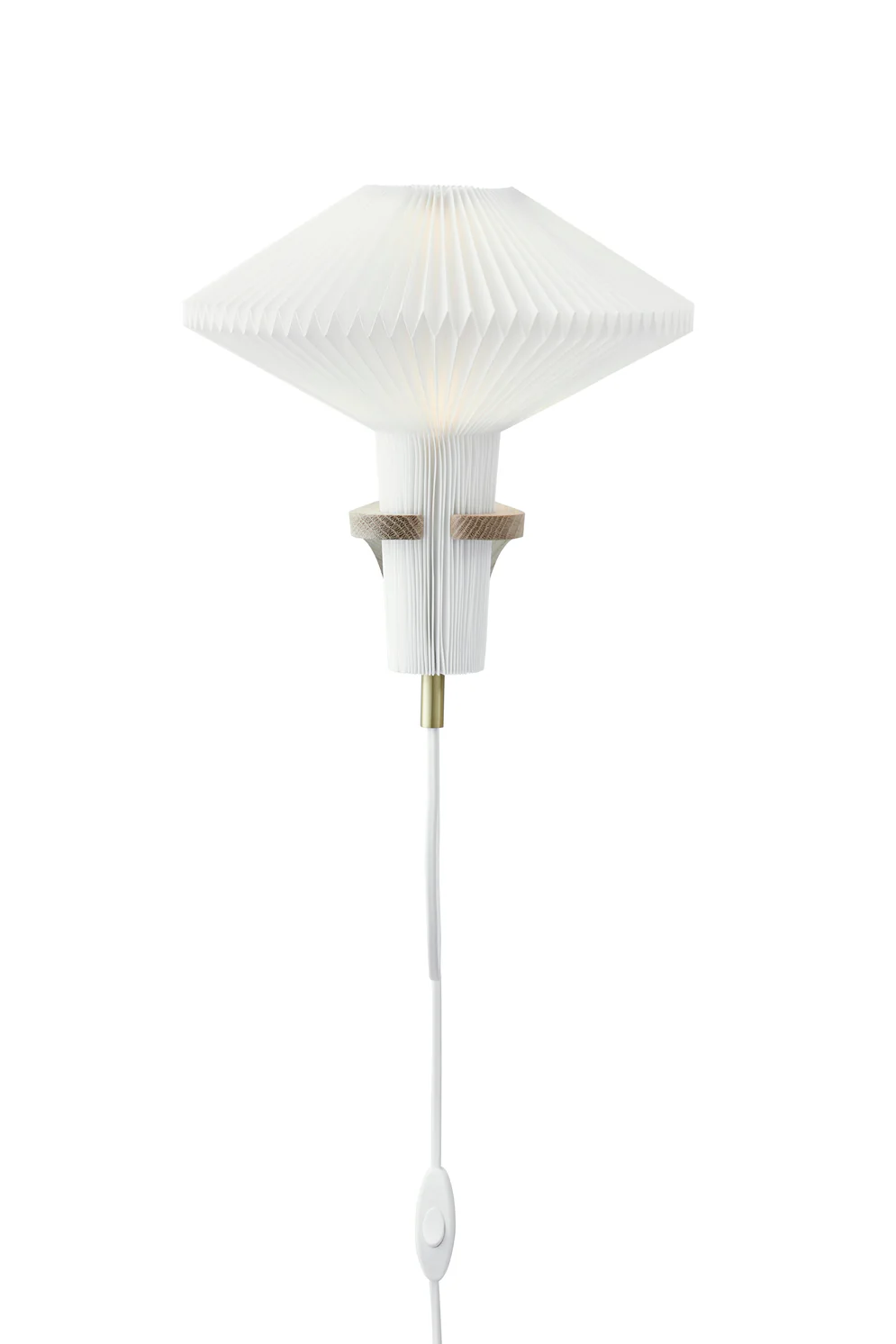 Lampa ścienna MODEL 204 MUSHROOM biały z jasną dębową podstawą - Image 8