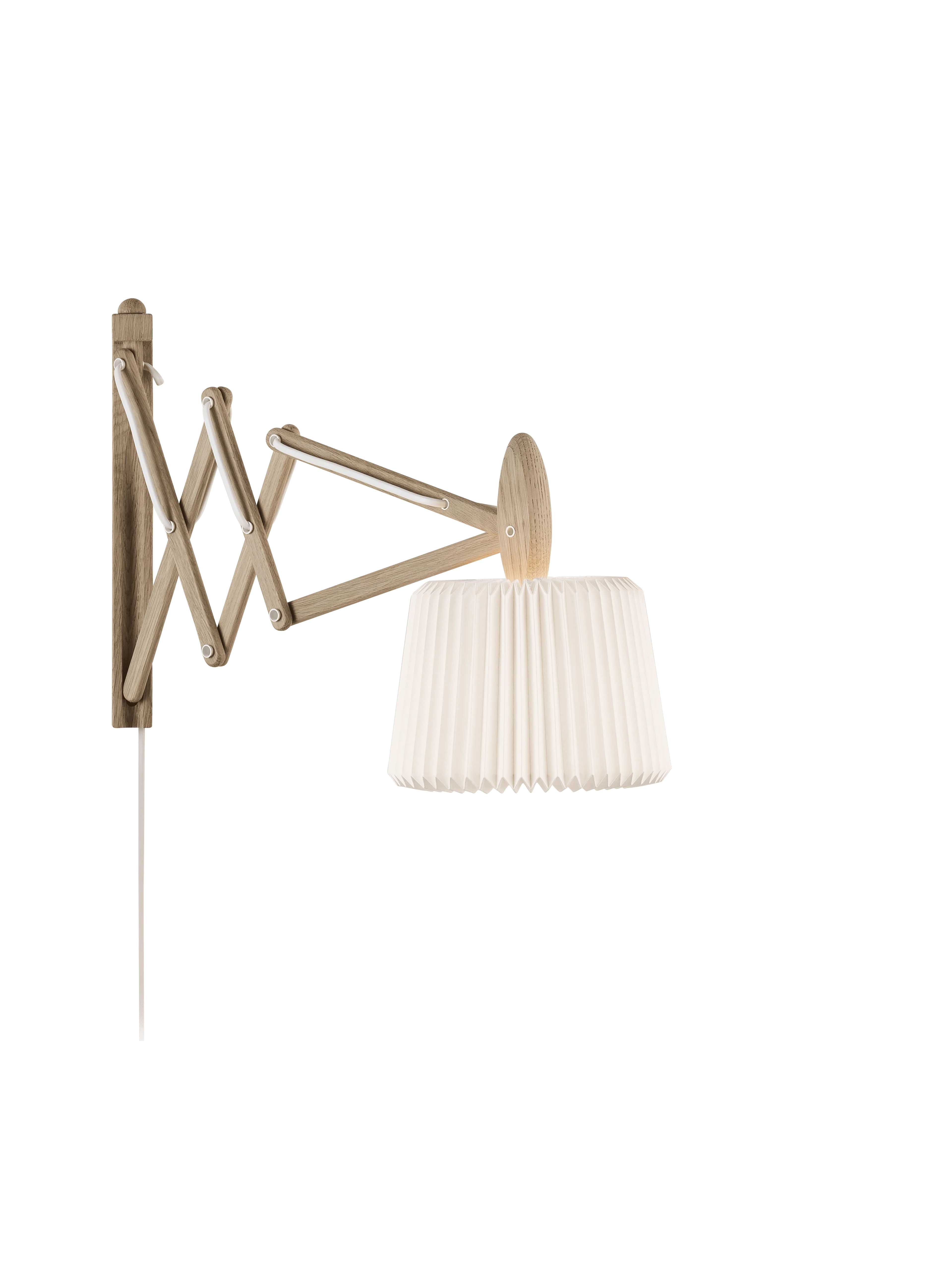 Lampa ścienna MODEL 223 120 SAX biały z jasną dębową podstawą - Image 10