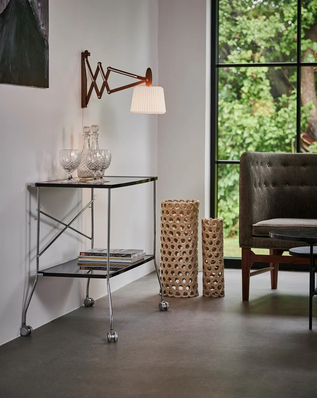 Lampa ścienna MODEL 223 120 SAX biały z jasną dębową podstawą - Image 2