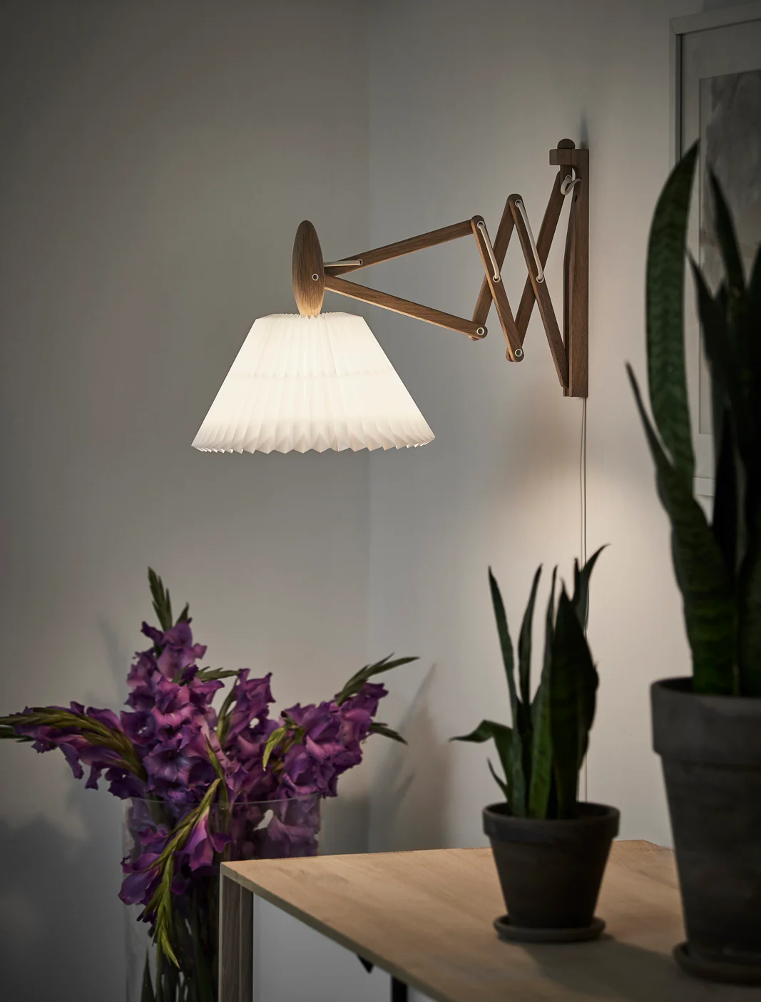 Lampa ścienna MODEL 223 2/17 SAX biały z jasną dębową podstawą - Image 12