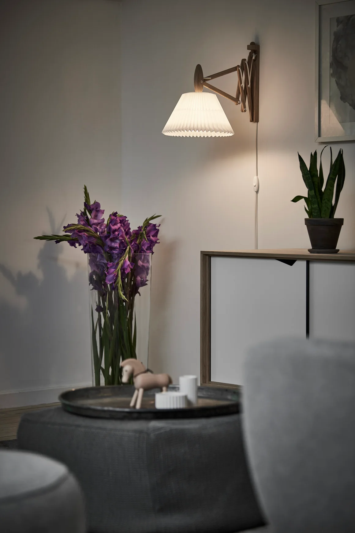 Lampa ścienna MODEL 223 2/17 SAX biały z jasną dębową podstawą - Image 7