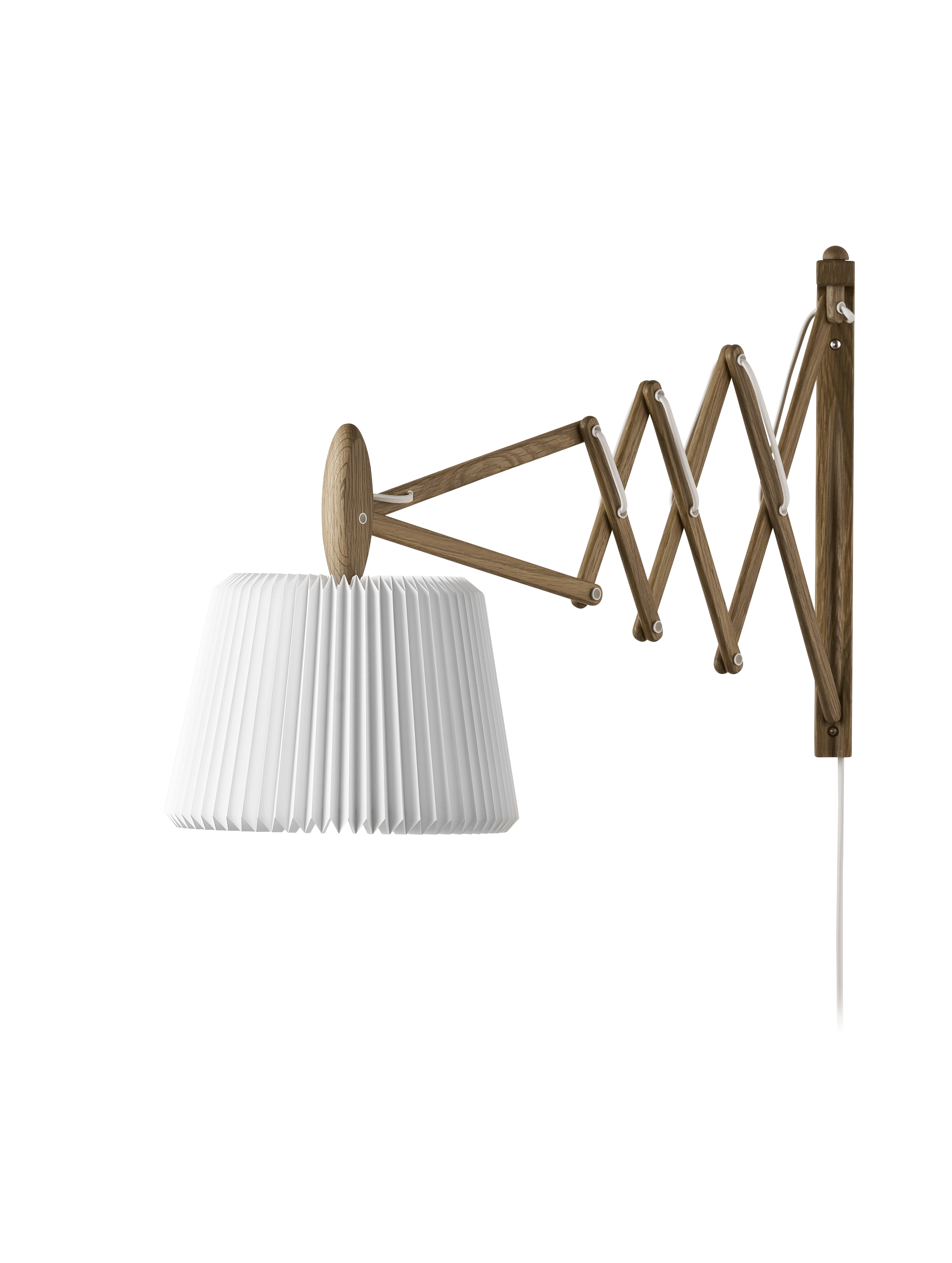 Lampa ścienna MODEL 233 120 SAX biały z ciemną dębową podstawą - Image 3