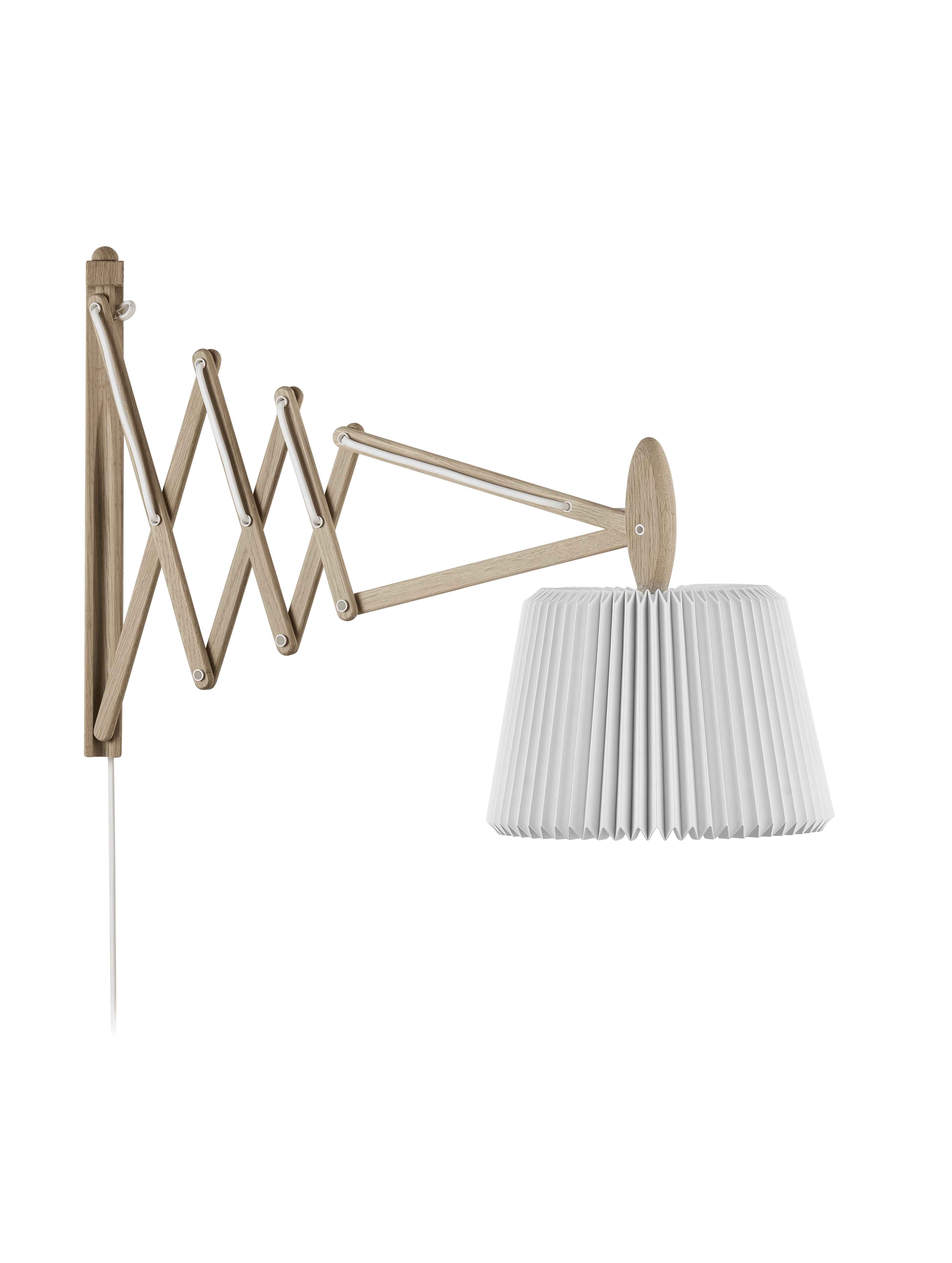 Lampa ścienna MODEL 233 120 SAX biały z jasną dębową podstawą - Image 5