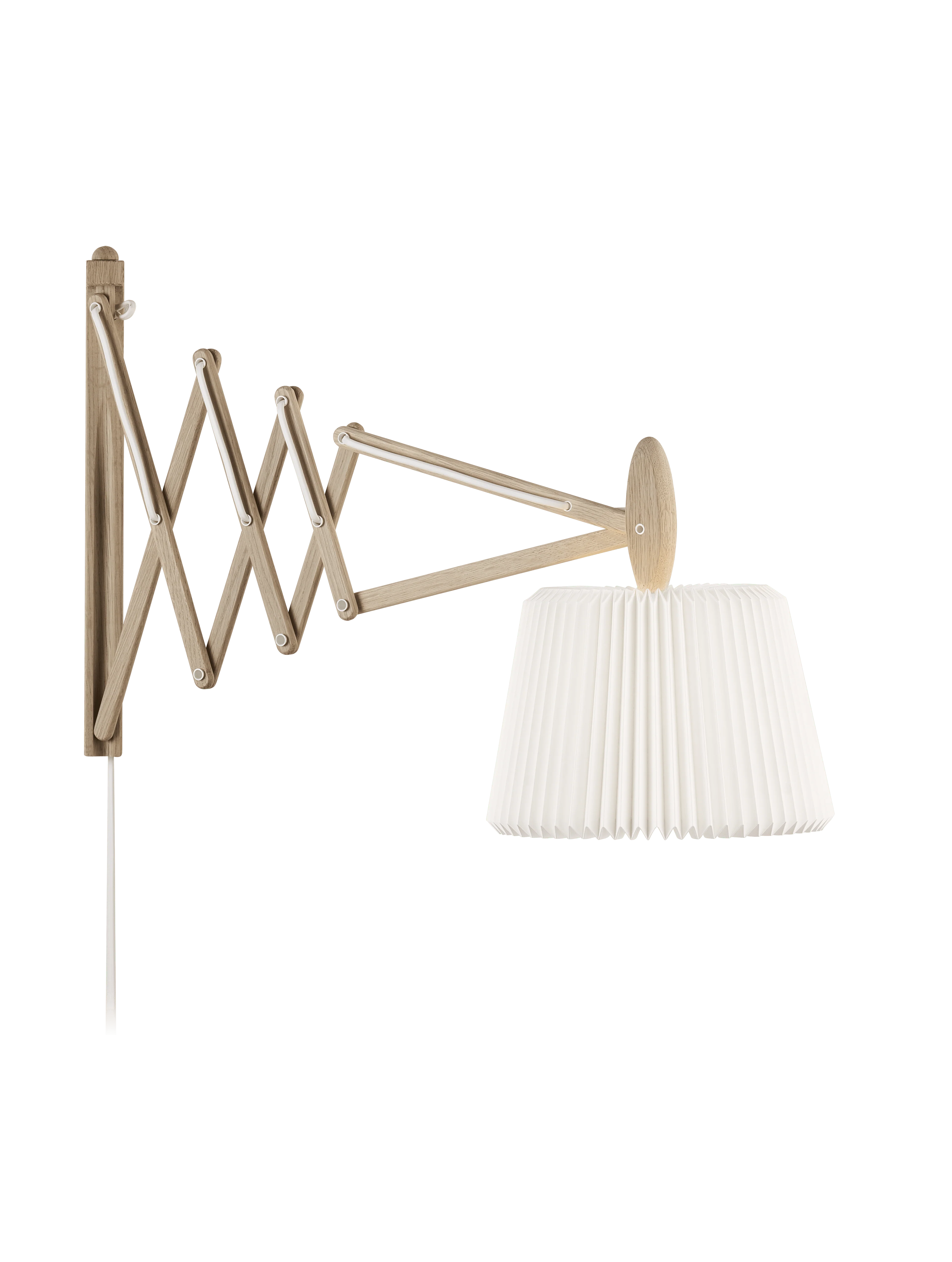 Lampa ścienna MODEL 233 120 SAX biały z jasną dębową podstawą - Image 8