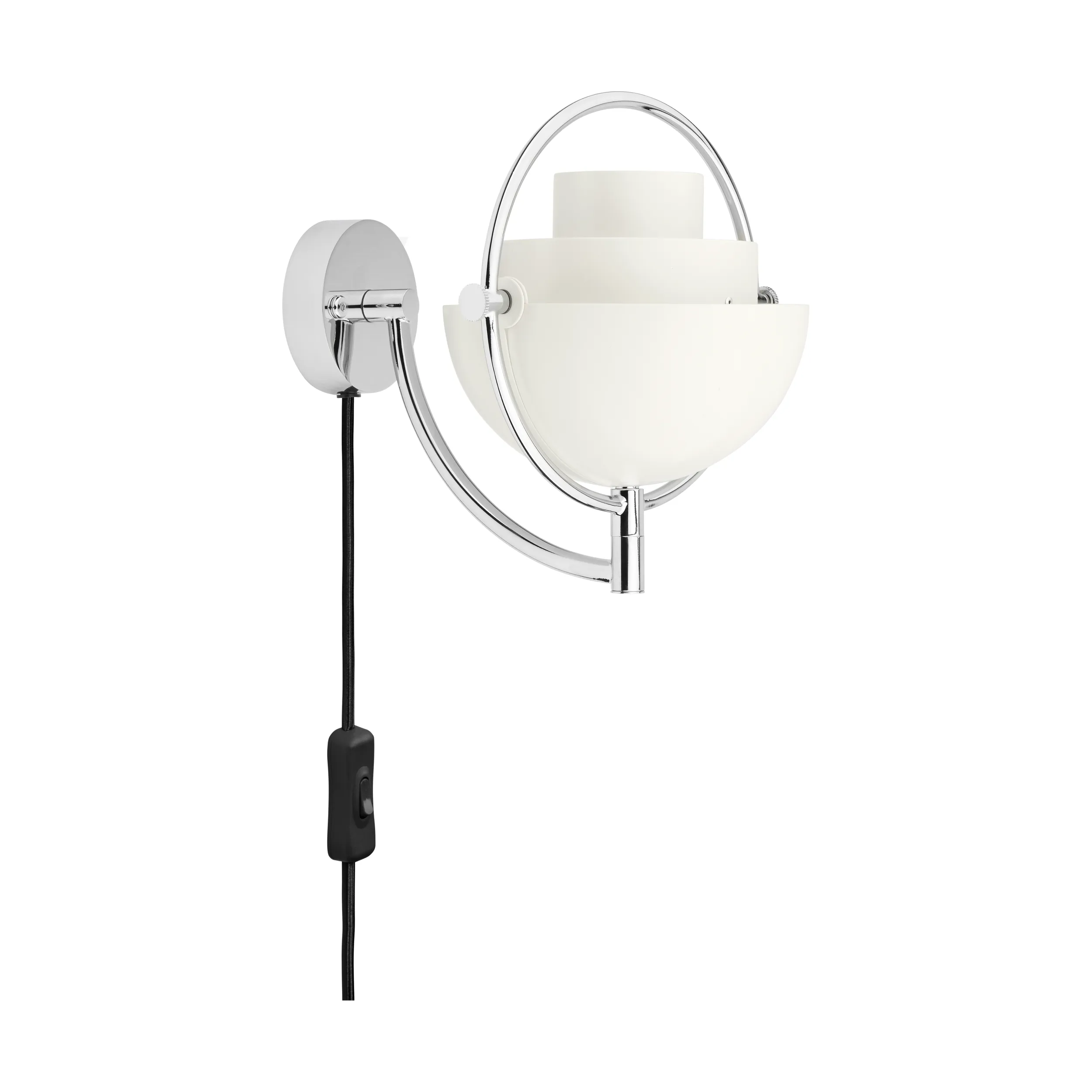Lampa ścienna MULTI-LITE biały z chromowaną podstawą - Image 4