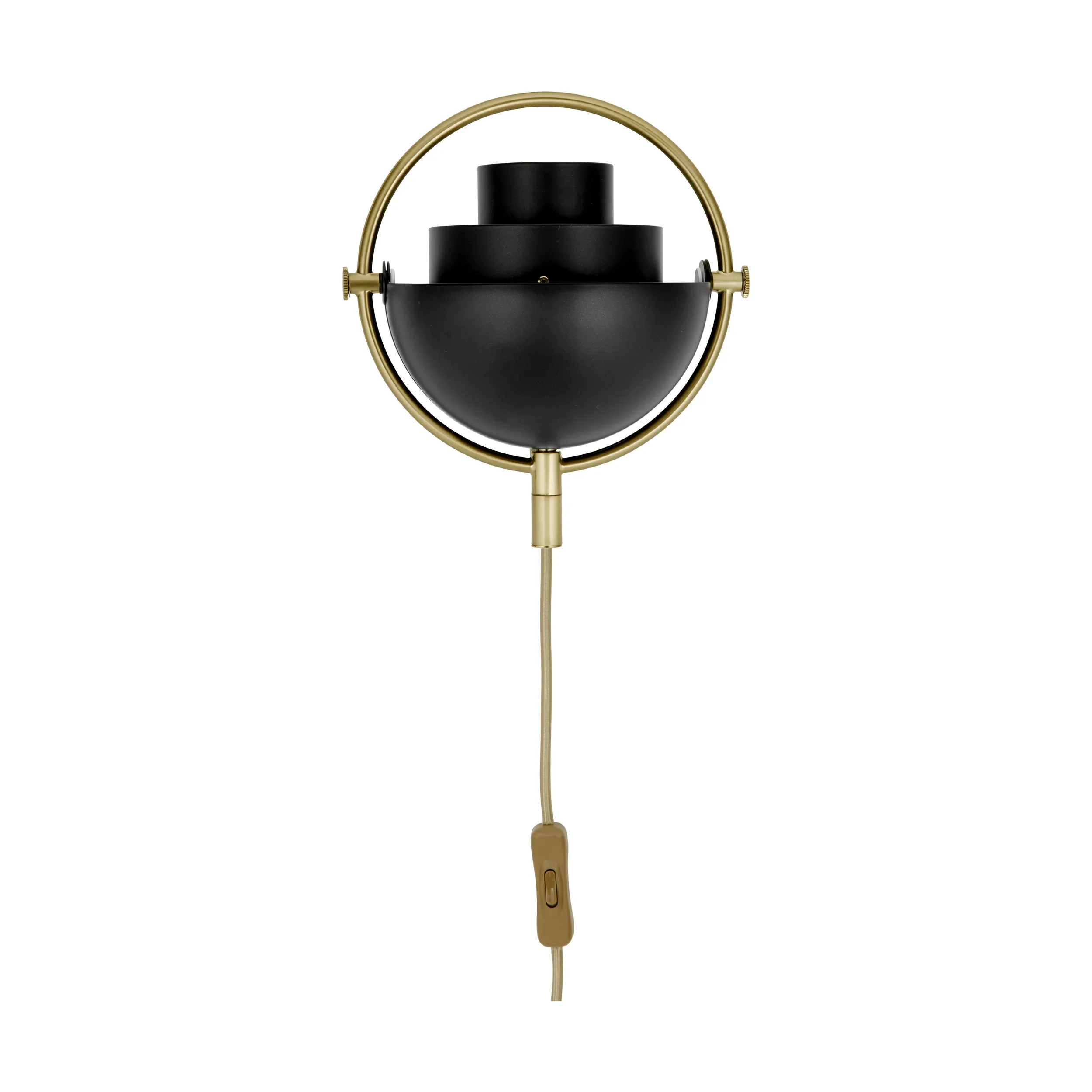 Lampa ścienna MULTI-LITE czarny z mosiężną podstawą - Image 7