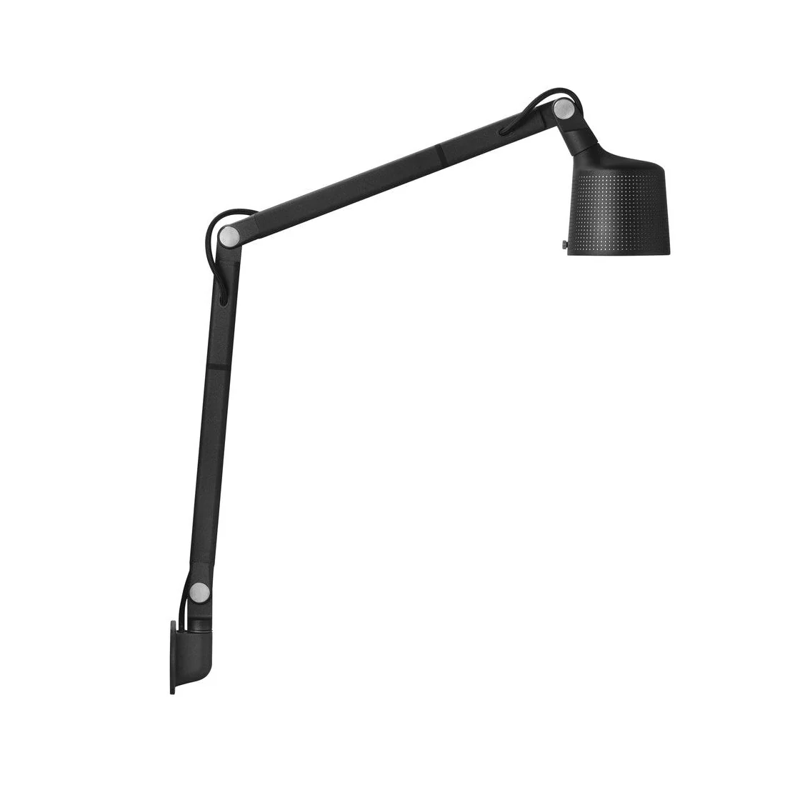 Lampa ścienna na wysięgniku 522 czarny metal