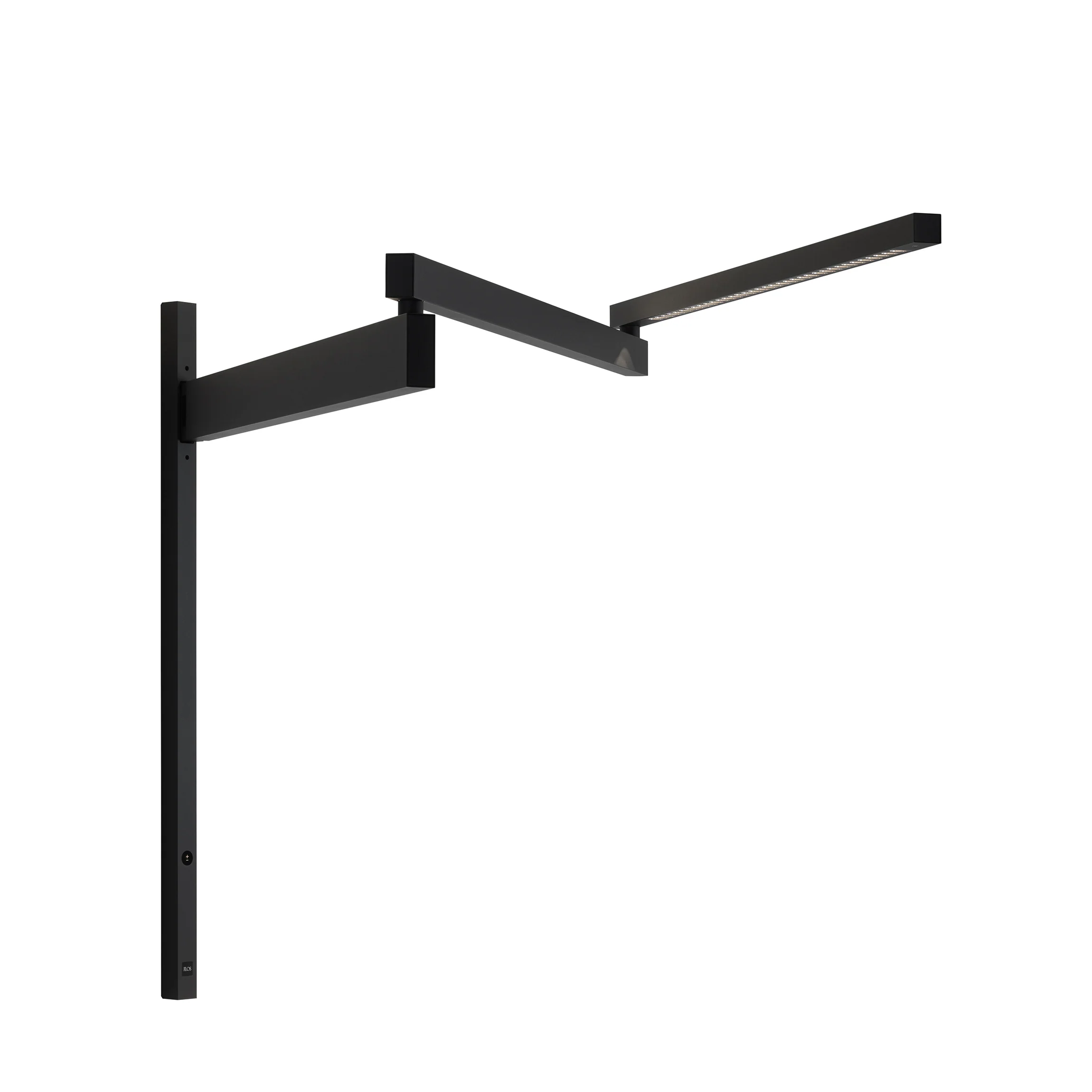 Lampa ścienna na wysięgniku BLACK FLAG czarny