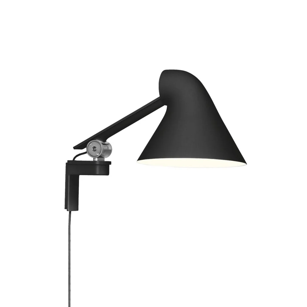 Lampa ścienna na wysięgniku regulowana NJP czarny