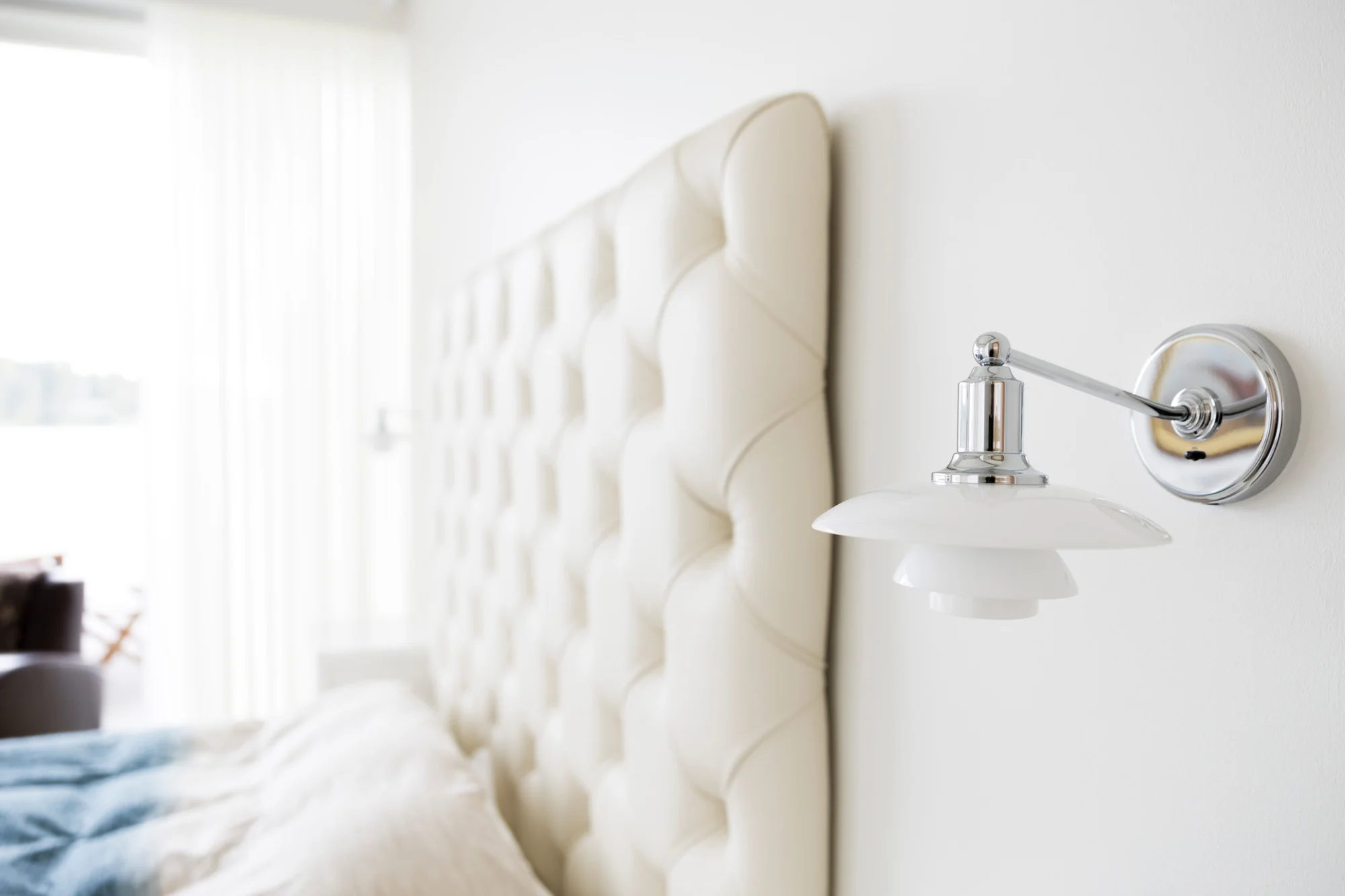 Lampa ścienna PH 2/1 biały z chromowaną podstawą - Image 10