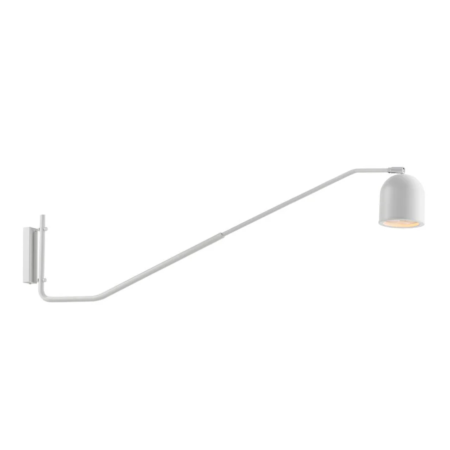 Lampa ścienna z wysięgnikiem PURO biały