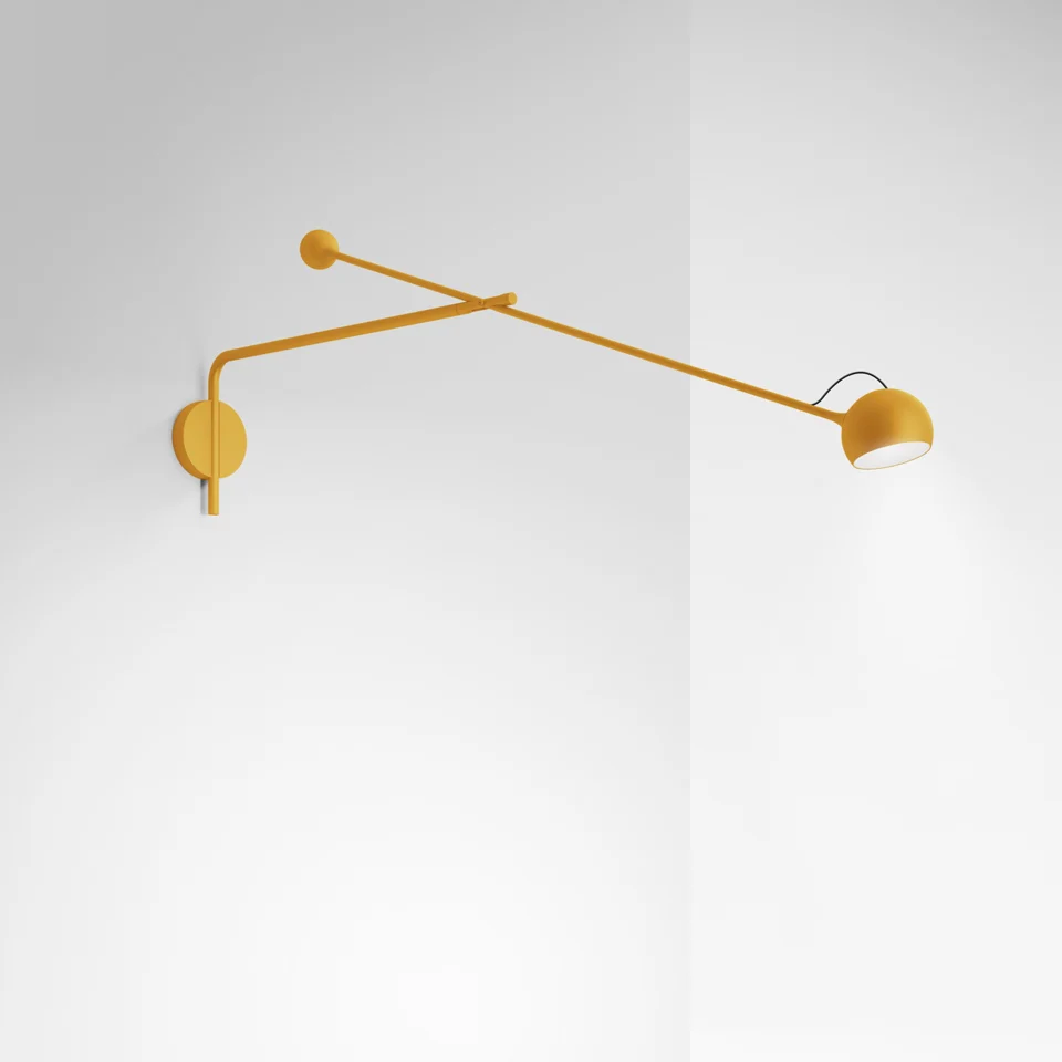 Lampa ścienna z wysięgnikiem regulowana IXA L słoneczny żółty - Image 2