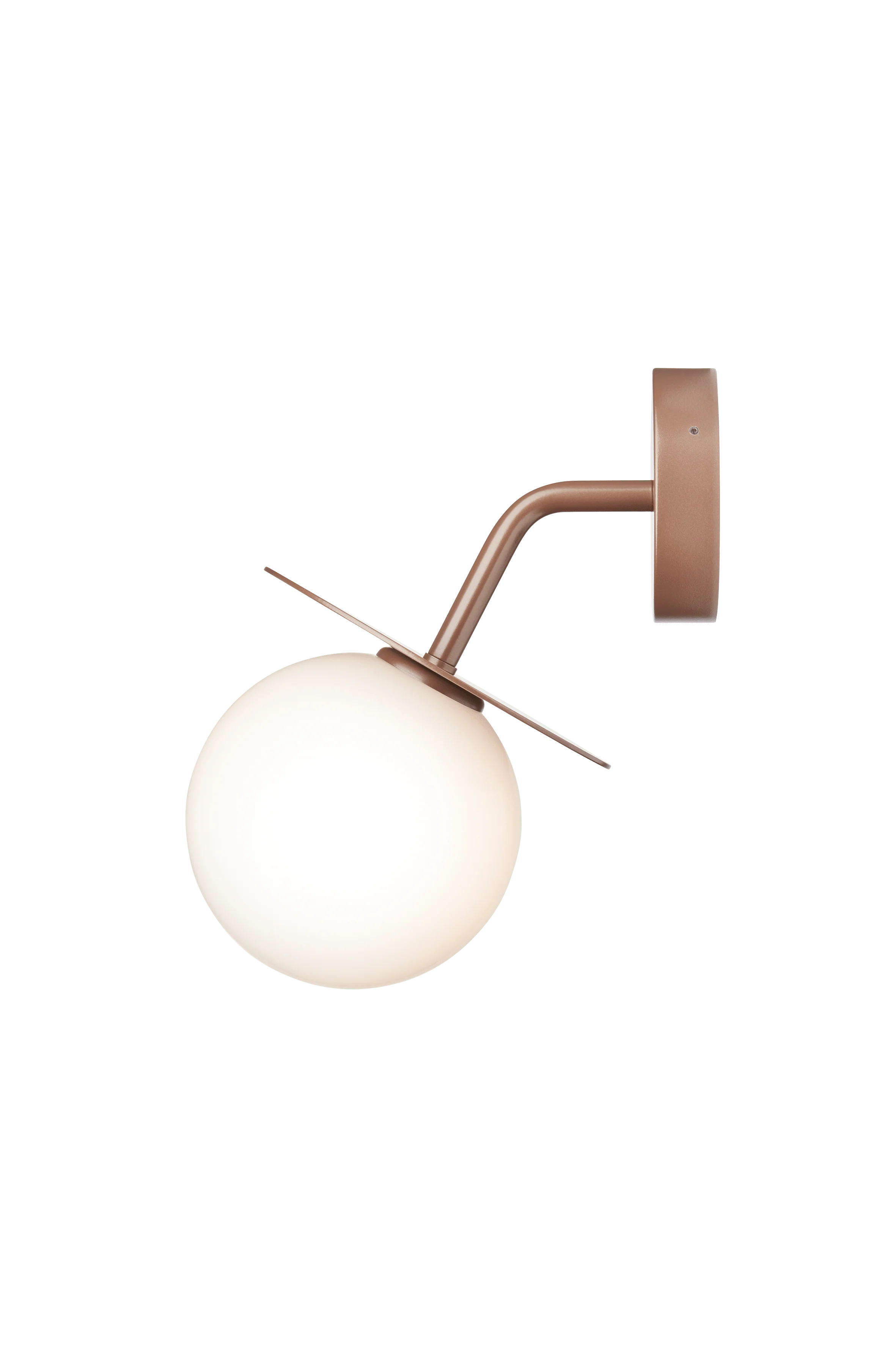 Lampa ścienna zewnętrzna LIILA ciemnobrązowy z opalowym szkłem - Image 3