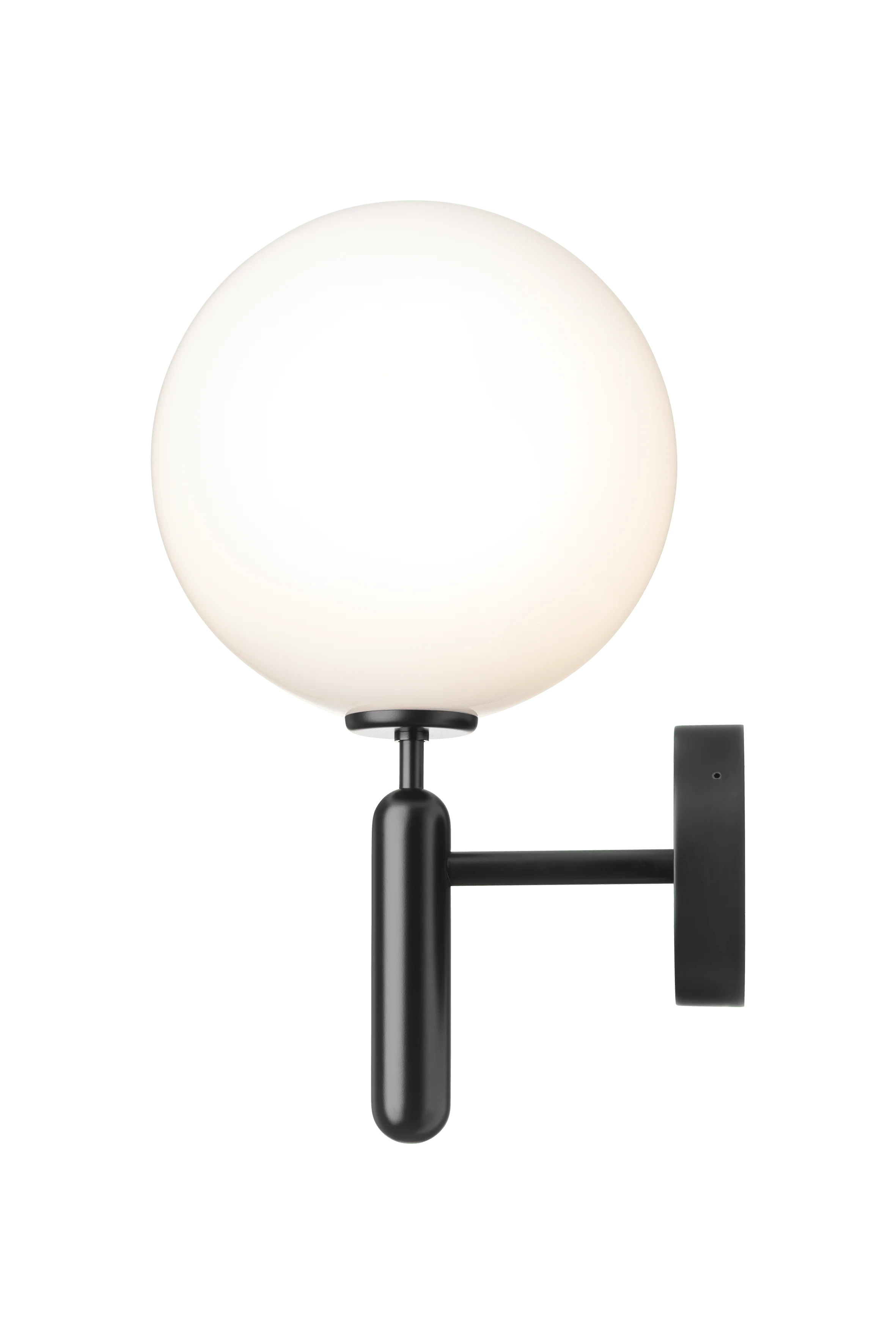 Lampa ścienna zewnętrzna MIIRA czarny z opalowym szkłem - Image 3