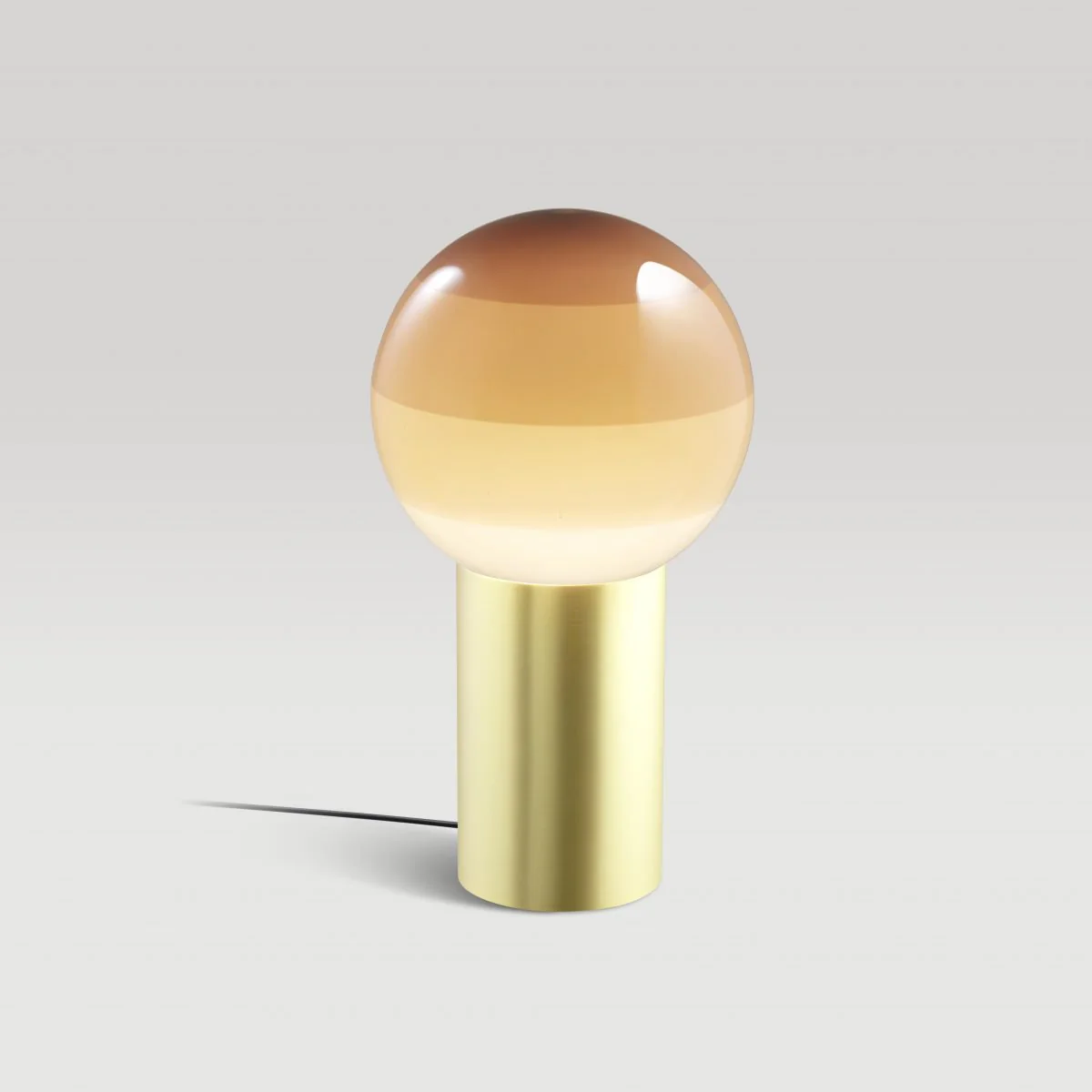Lampa stołowa DIPPING czekoladowy ze złotą podstawą - Image 4