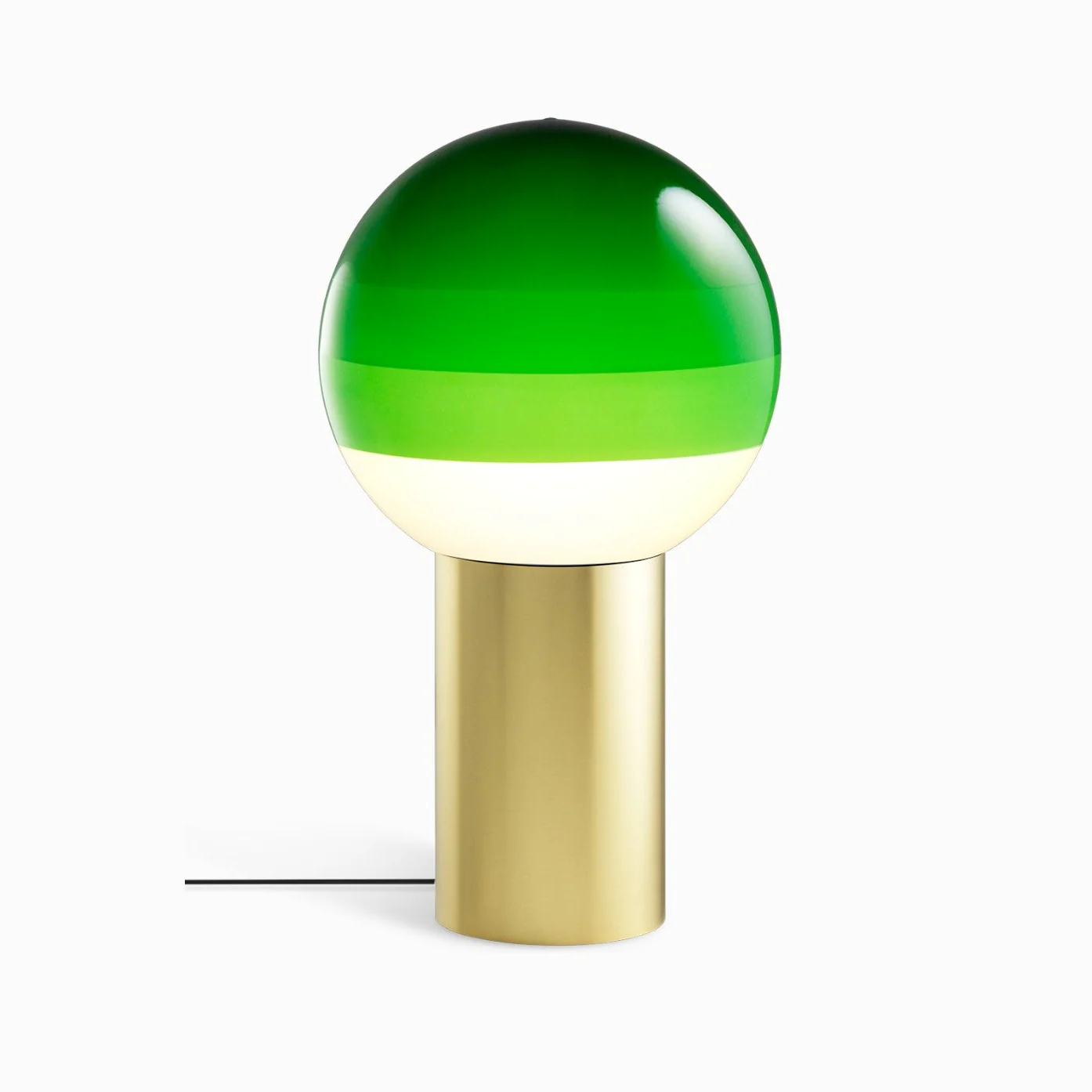 Lampa stołowa DIPPING zielony ze złotą podstawą