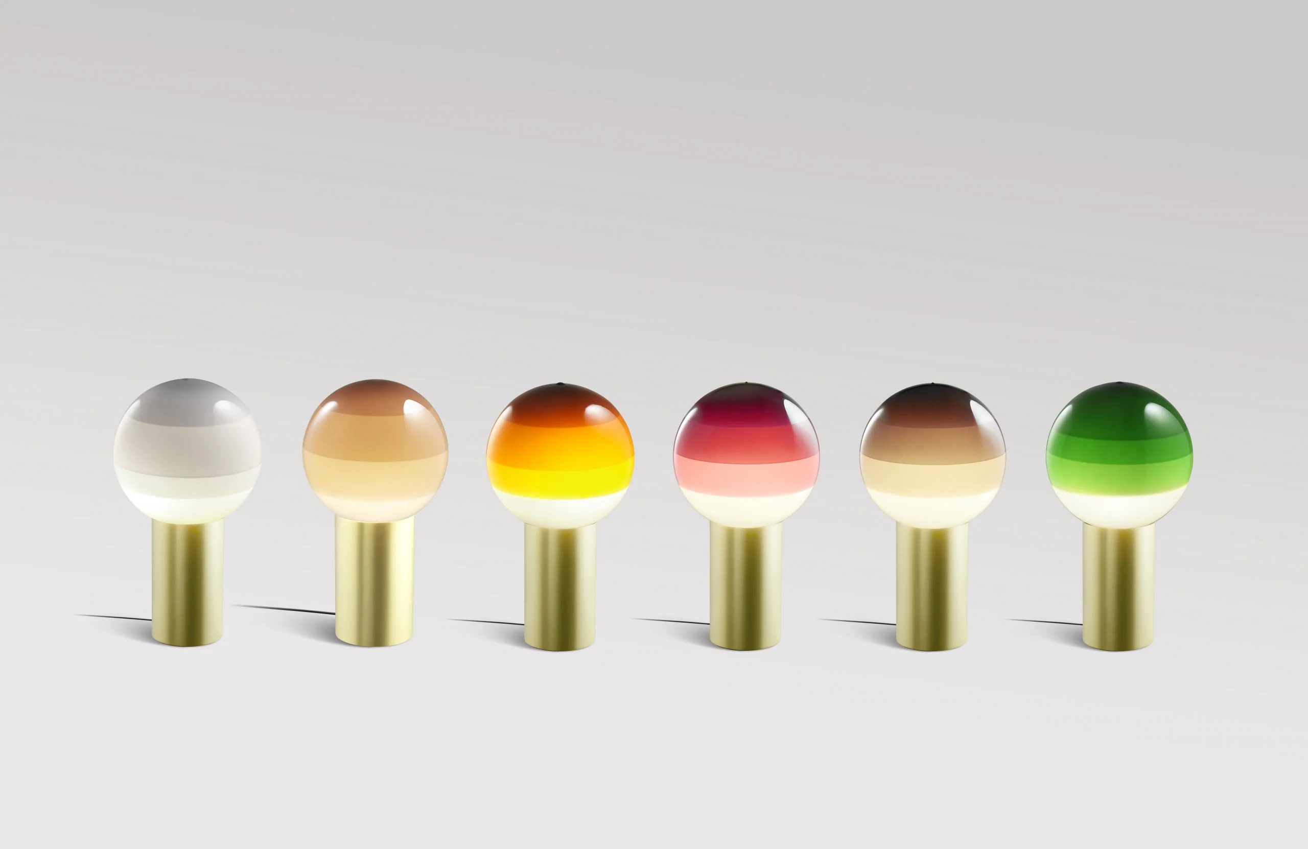 Lampa stołowa DIPPING zielony ze złotą podstawą - Image 9