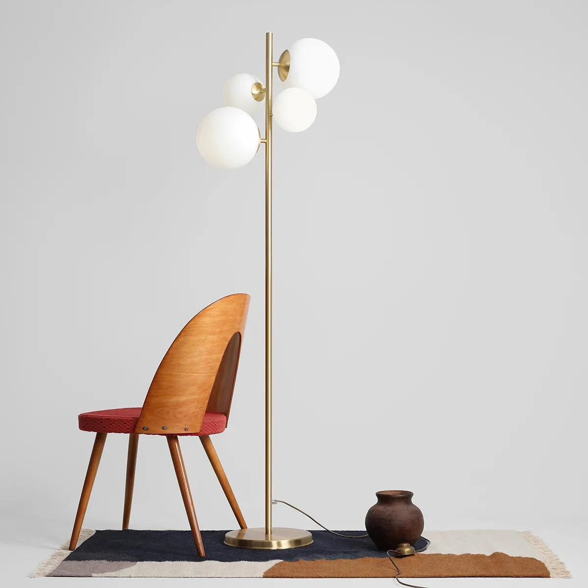 Lampa podłogowa BLOOM mosiężny - Image 2