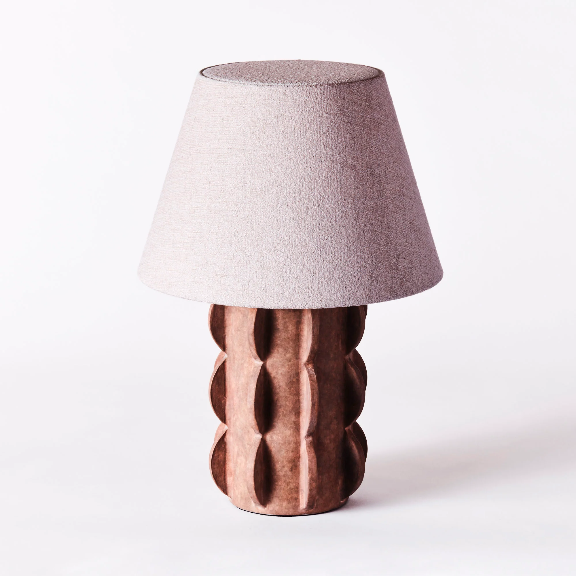 Lampa stołowa ACISSIMO brązowa ceramika - Image 5