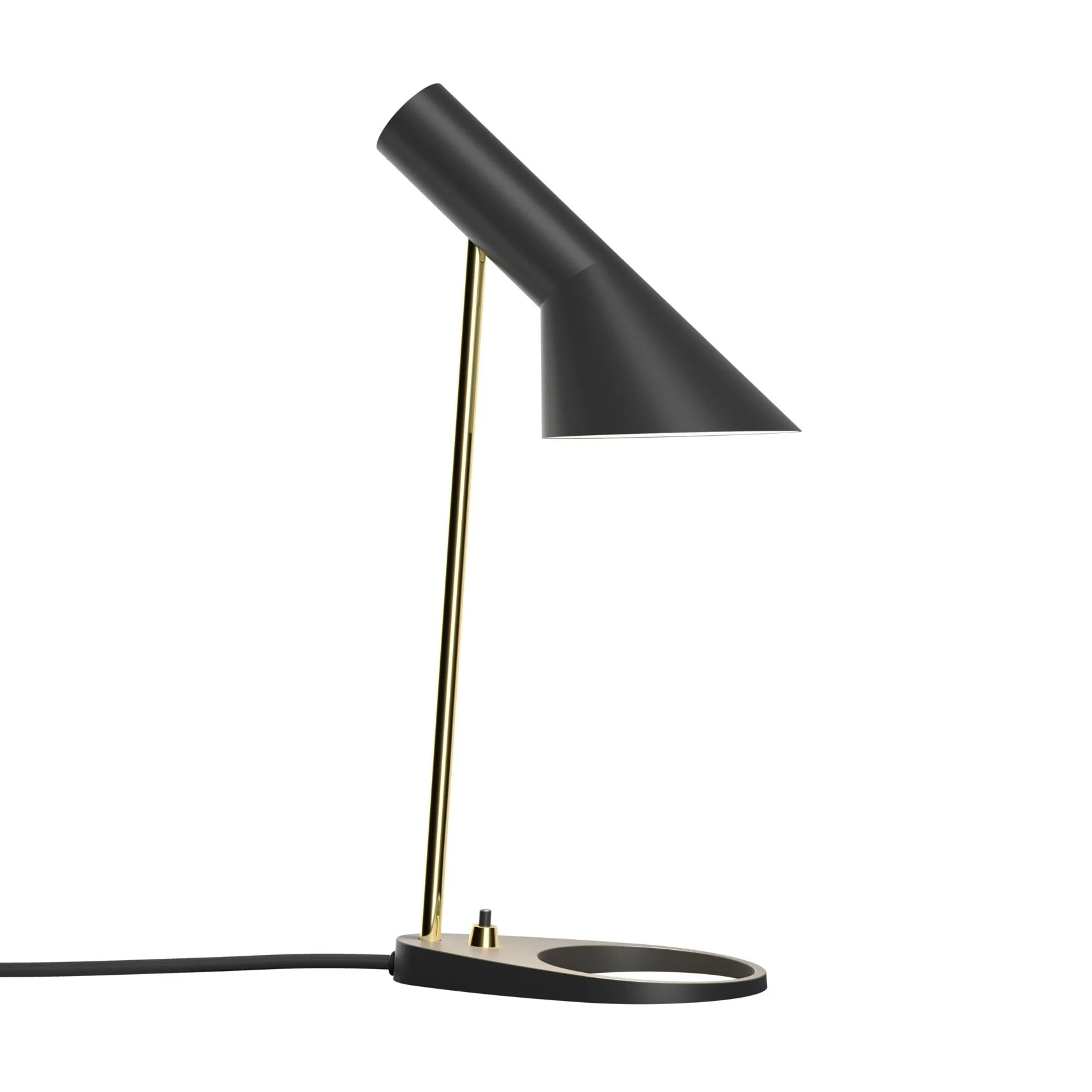 Lampa stołowa AJ MINI czarny z mosiężnym