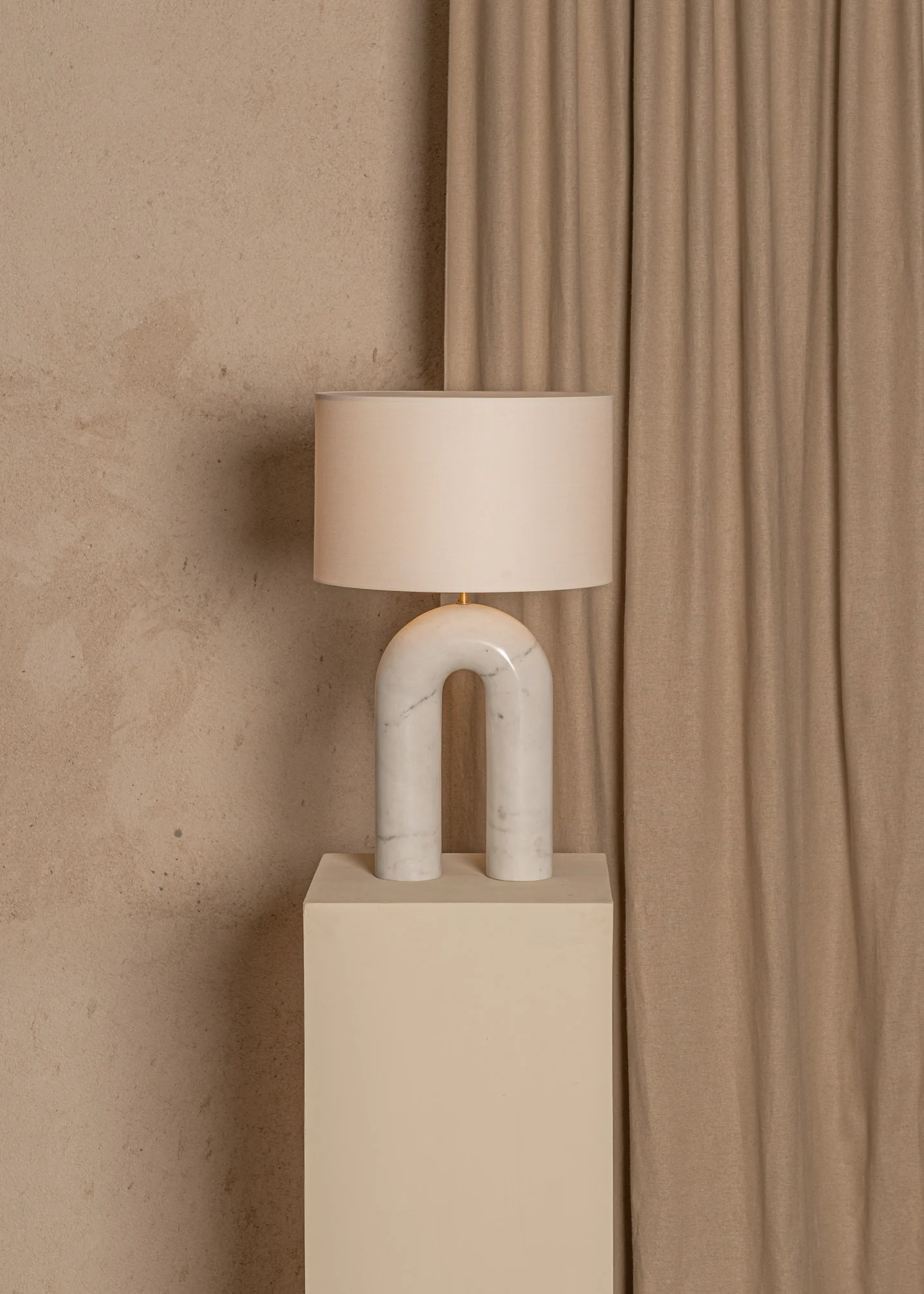 Lampa stołowa ARKO biały marmur - Image 5