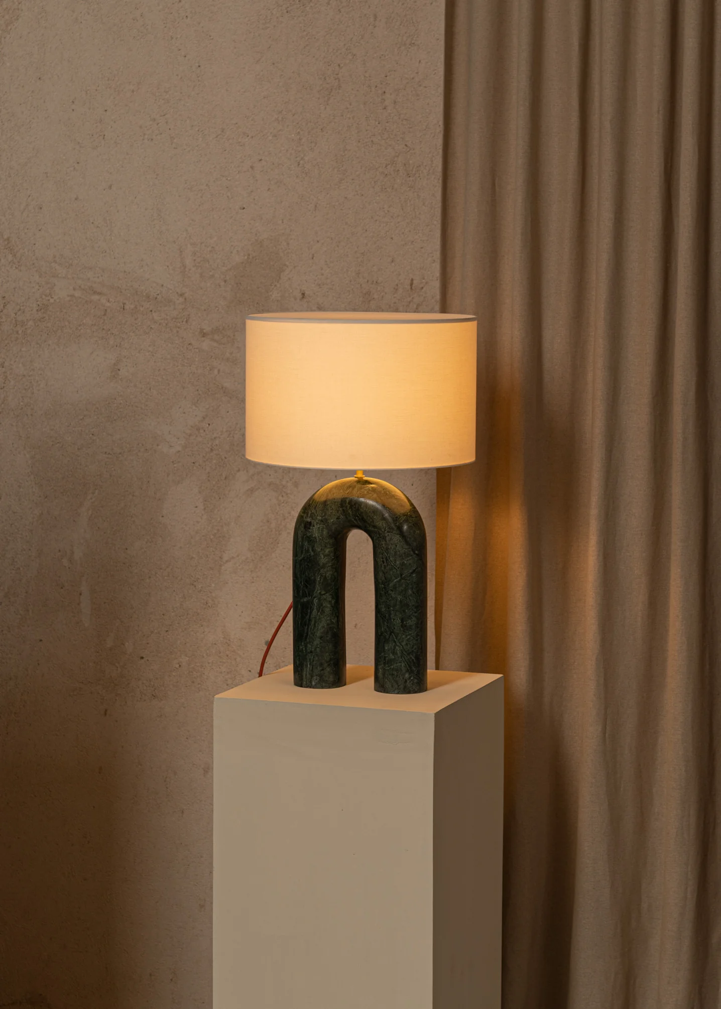 Lampa stołowa ARKO zielony marmur - Image 4