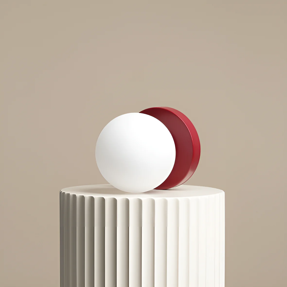 Lampa stołowa BALL czerwony - Image 2