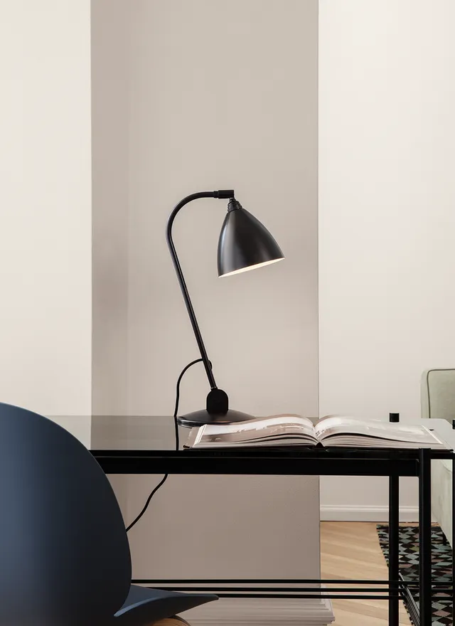 Lampa stołowa BESTLITE BL2 chrom z porcelanowym kloszem - Image 3