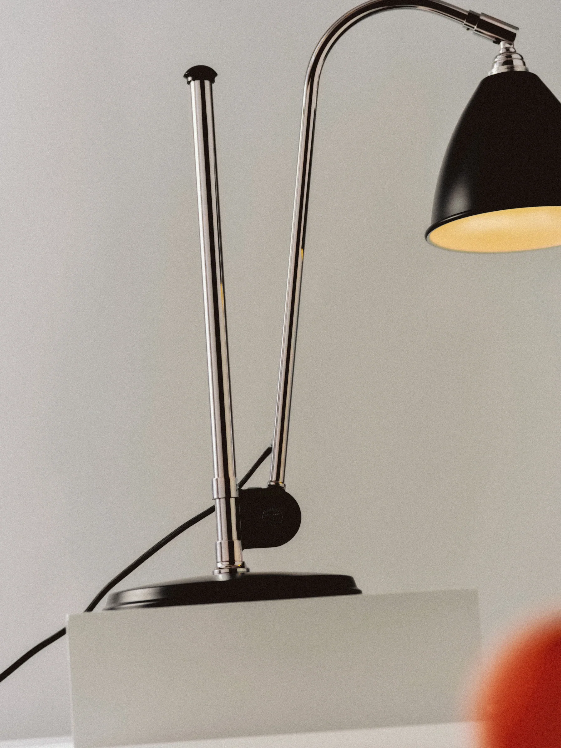 Lampa stołowa BESTLITE BL1 czarny z szarym kloszem - Image 3