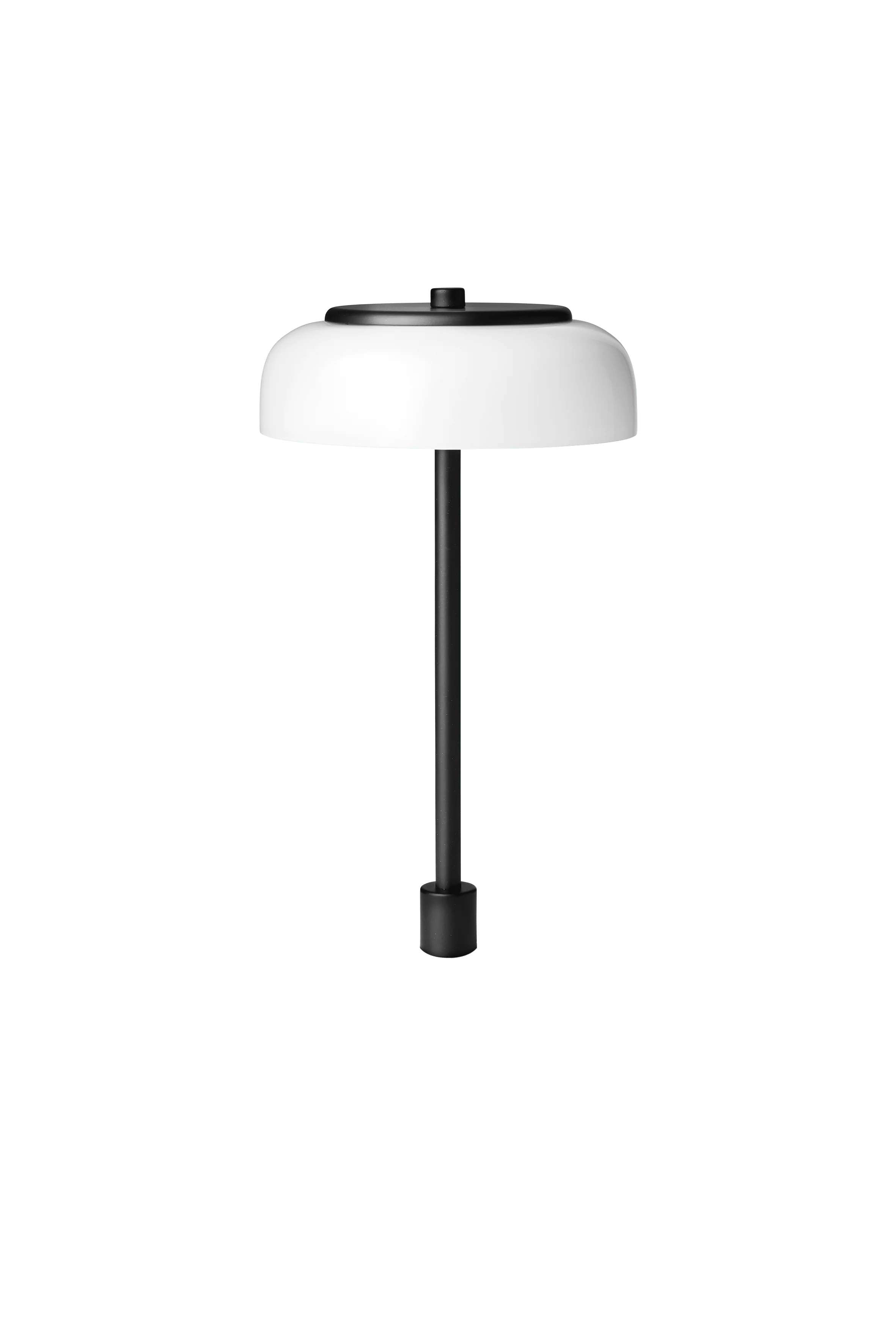 Lampa stołowa BLOSSI czarny z opalowym szkłem - Image 10