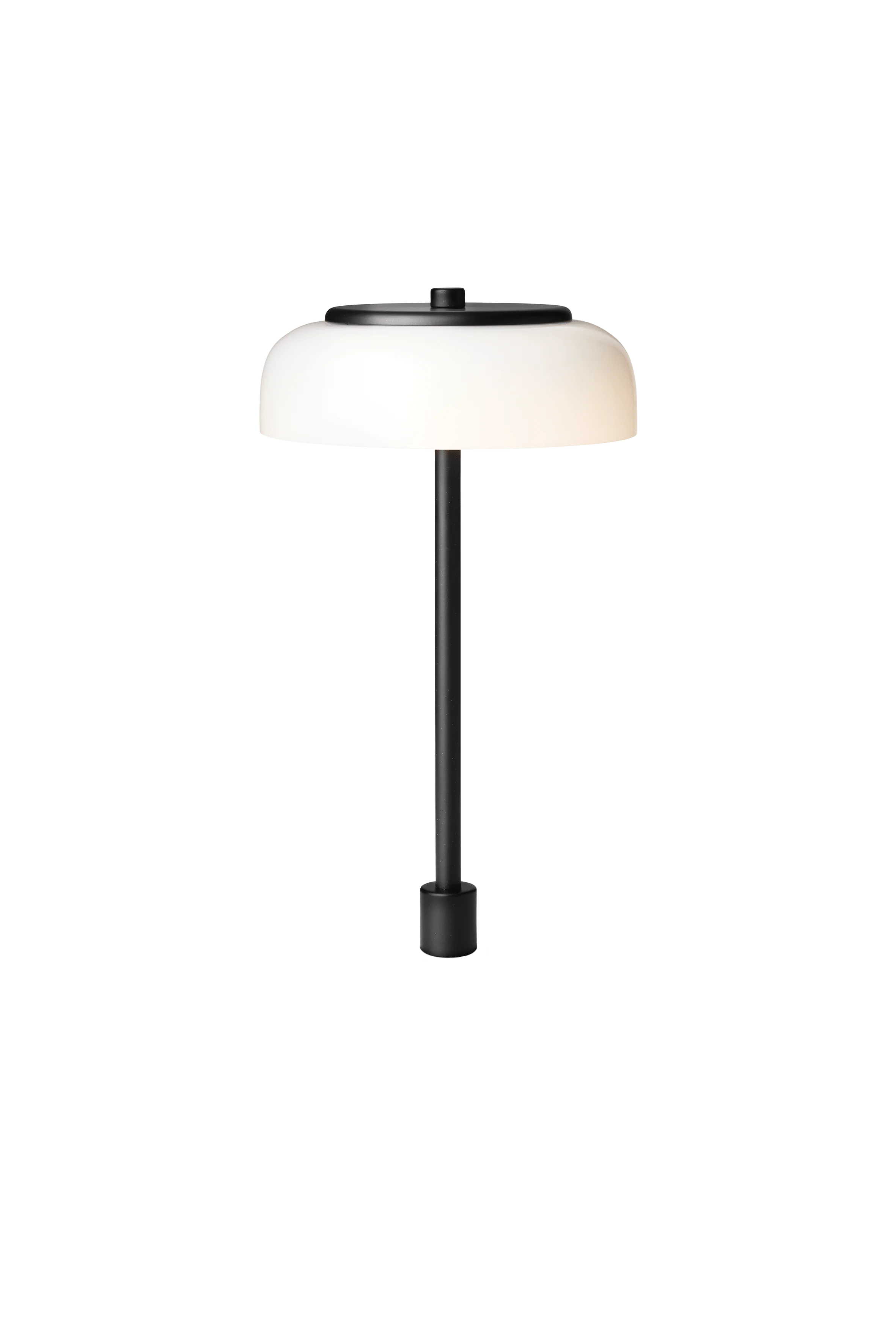 Lampa stołowa BLOSSI czarny z opalowym szkłem - Image 11