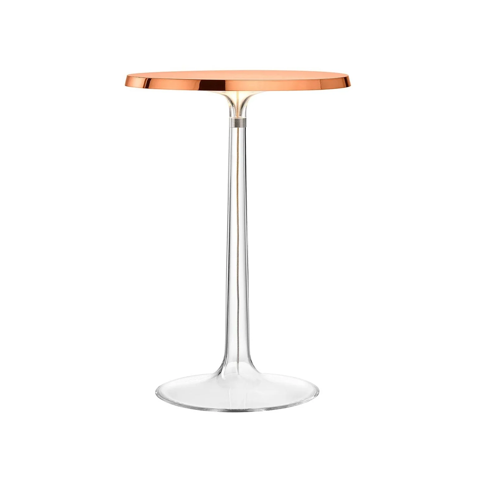 Lampa stołowa BON JOUR miedziany z materiałowym abażurem - Image 5
