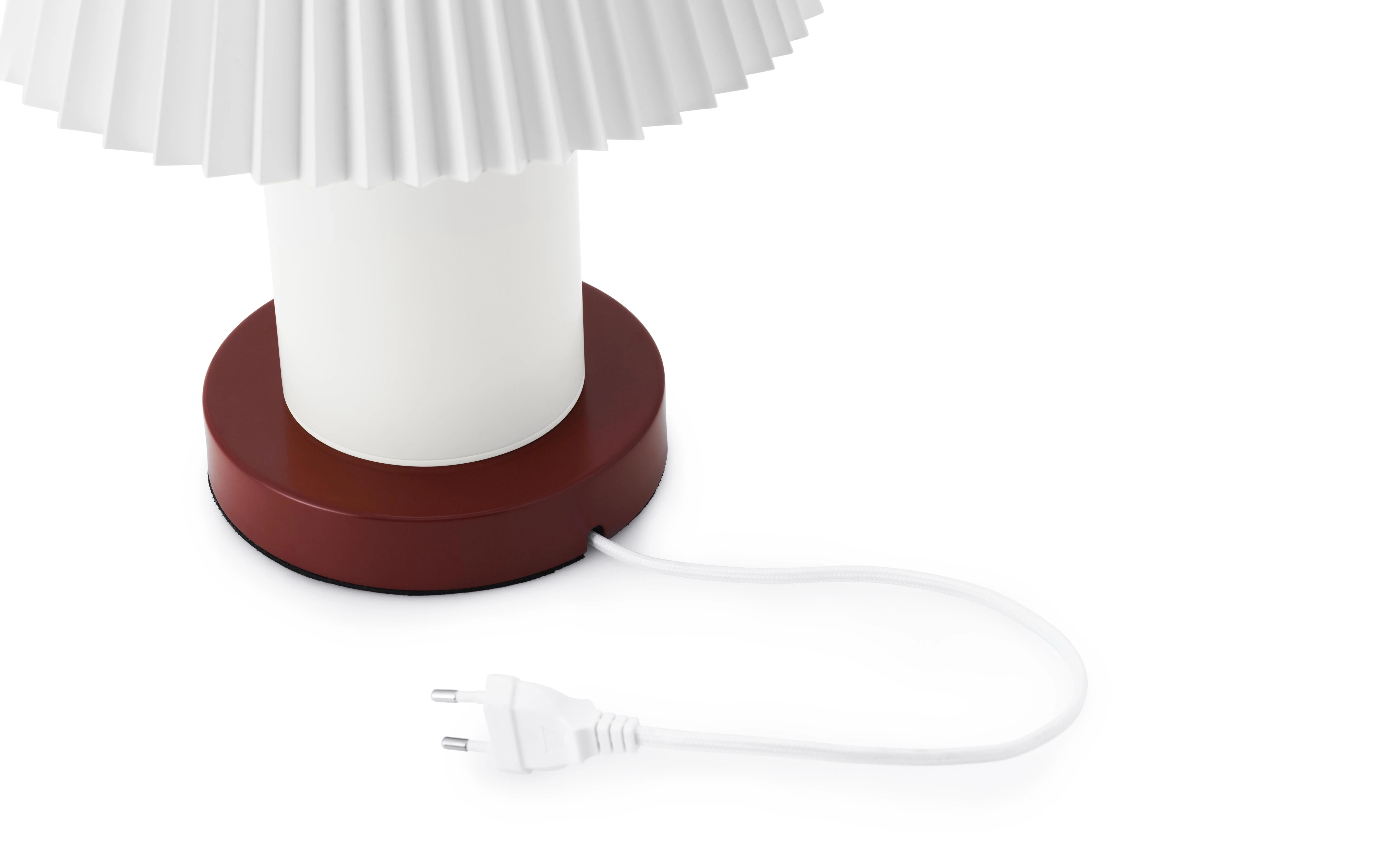 Lampa stołowa CELLU biały z brązową podstawą - Image 7