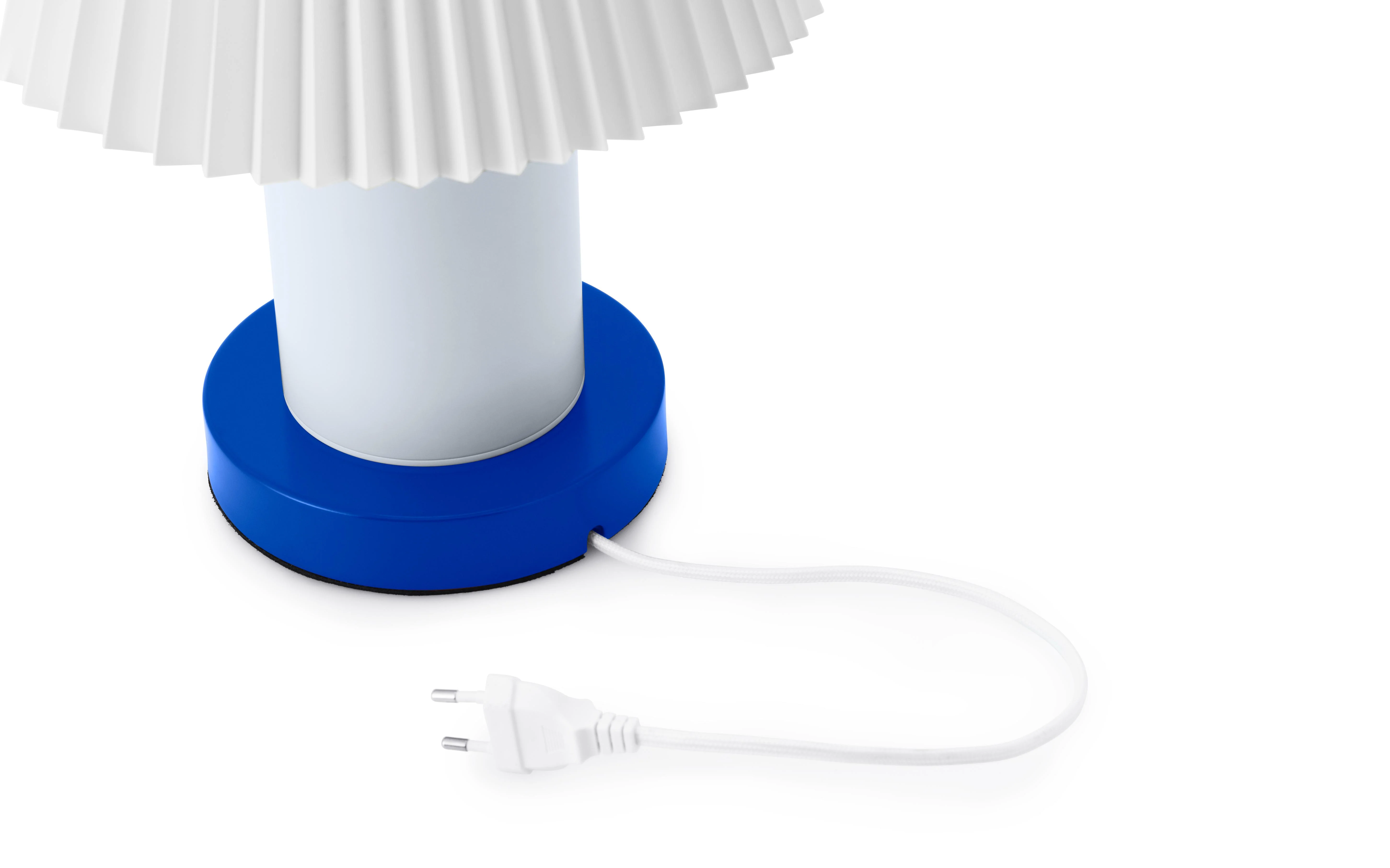 Lampa stołowa CELLU biały z niebieską podstawą - Image 6
