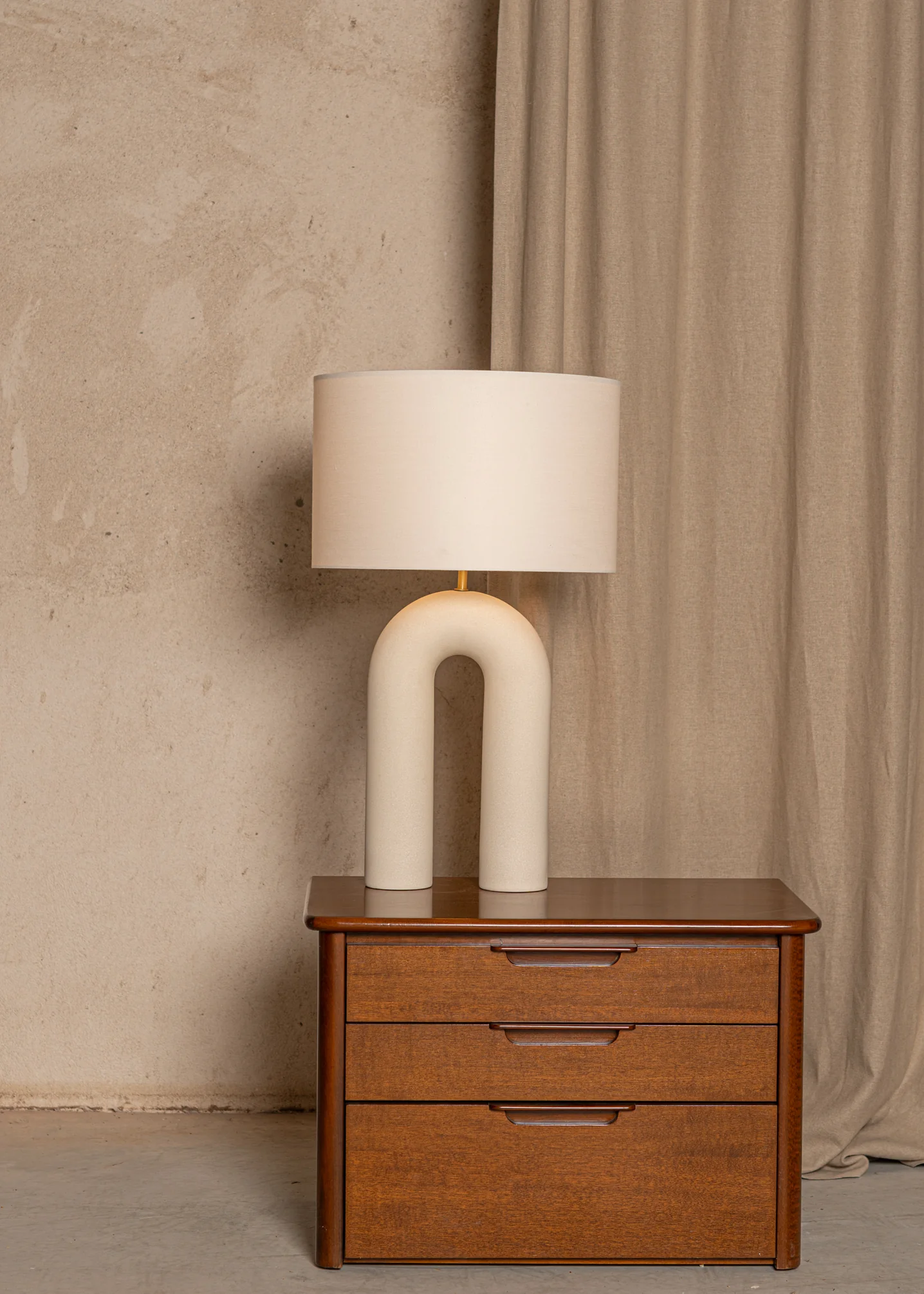 Lampa stołowa ceramiczna ARKO ecru - Image 11