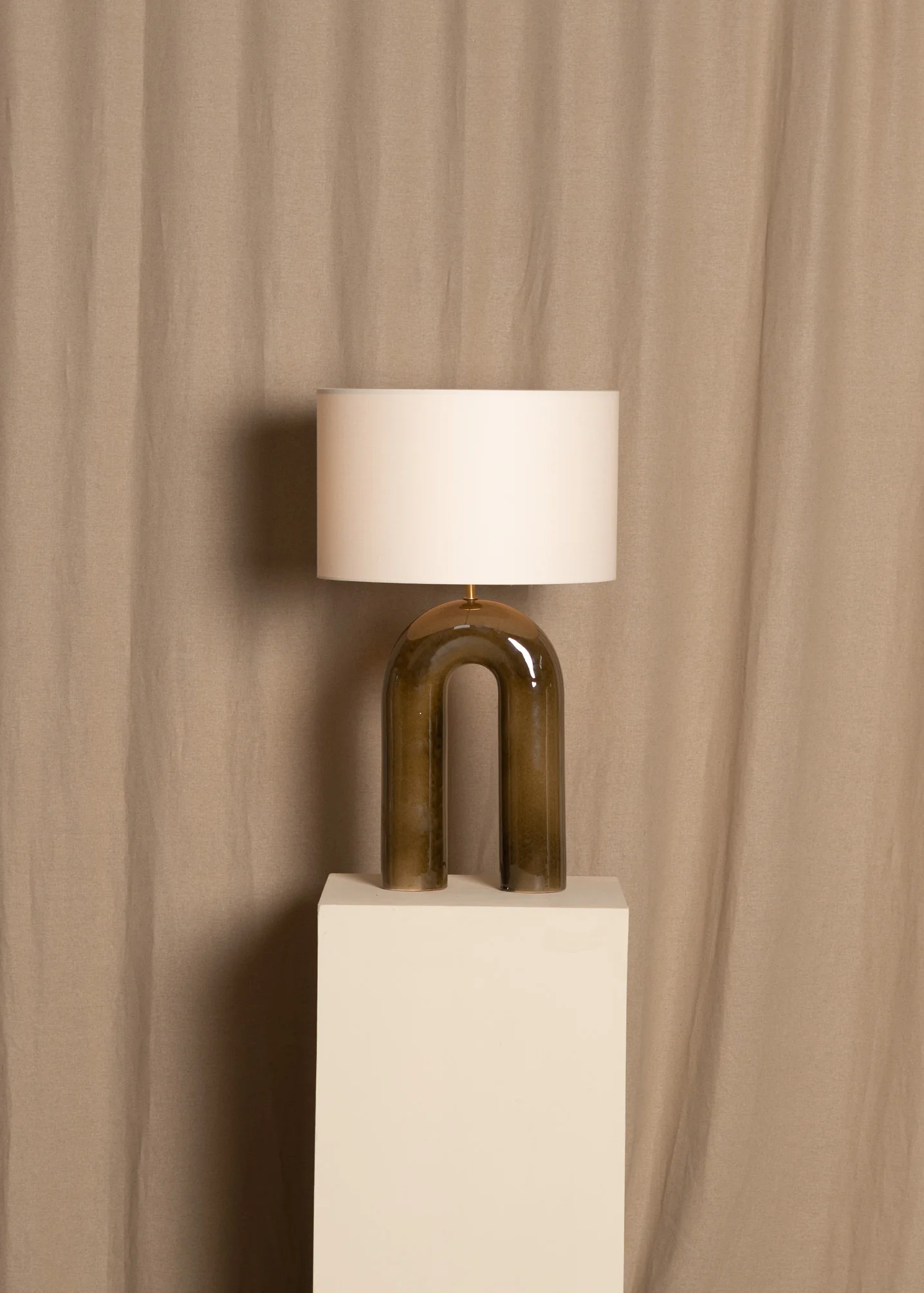 Lampa stołowa ceramiczna ARKO zielony - Image 4