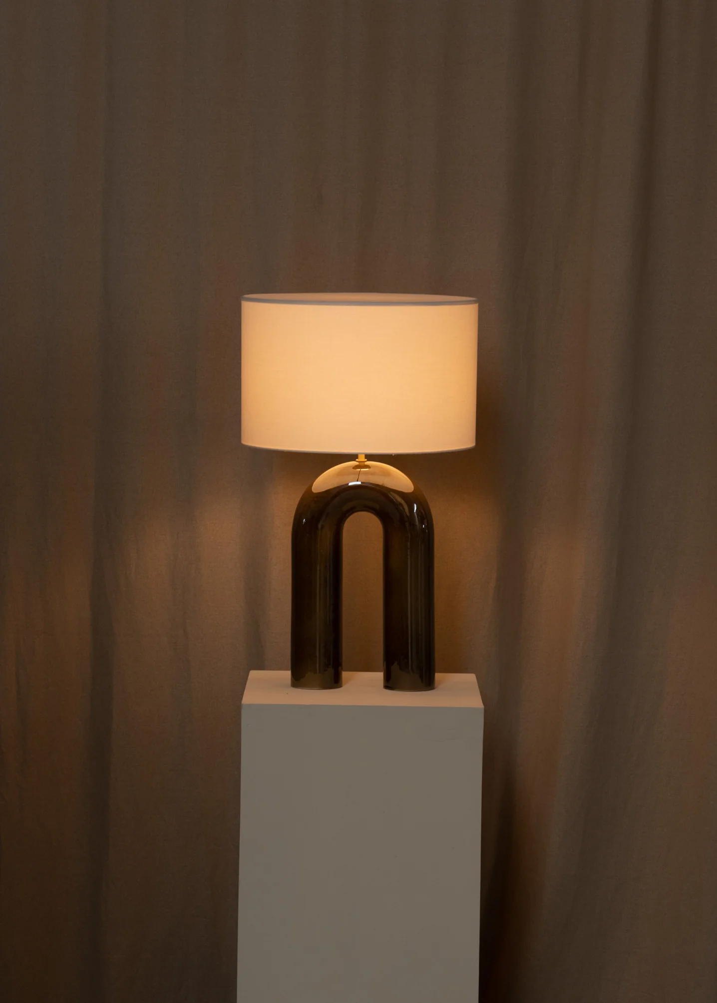 Lampa stołowa ceramiczna ARKO zielony - Image 5