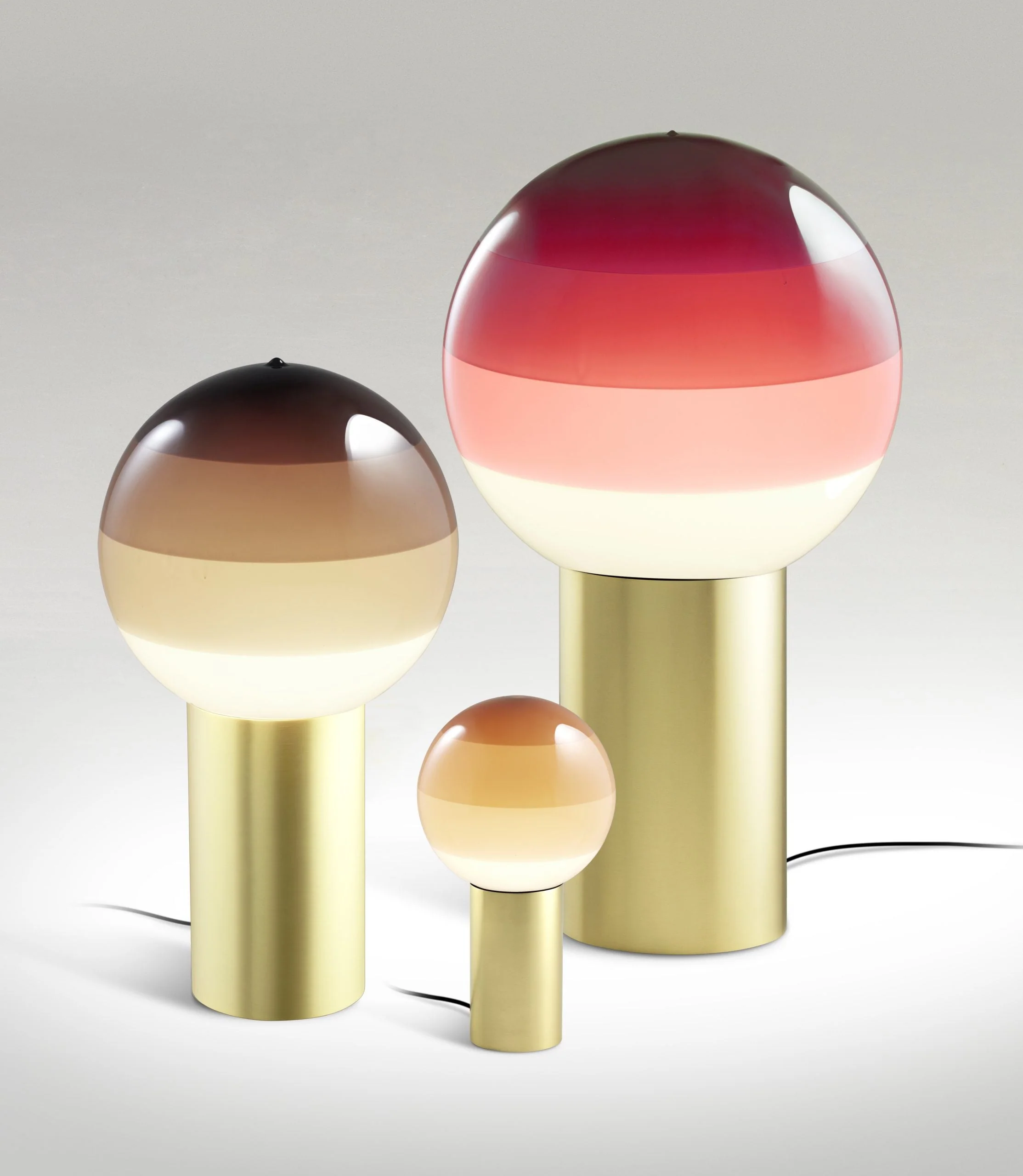 Lampa stołowa DIPPING burgundowy ze złotą podstawą - Image 9