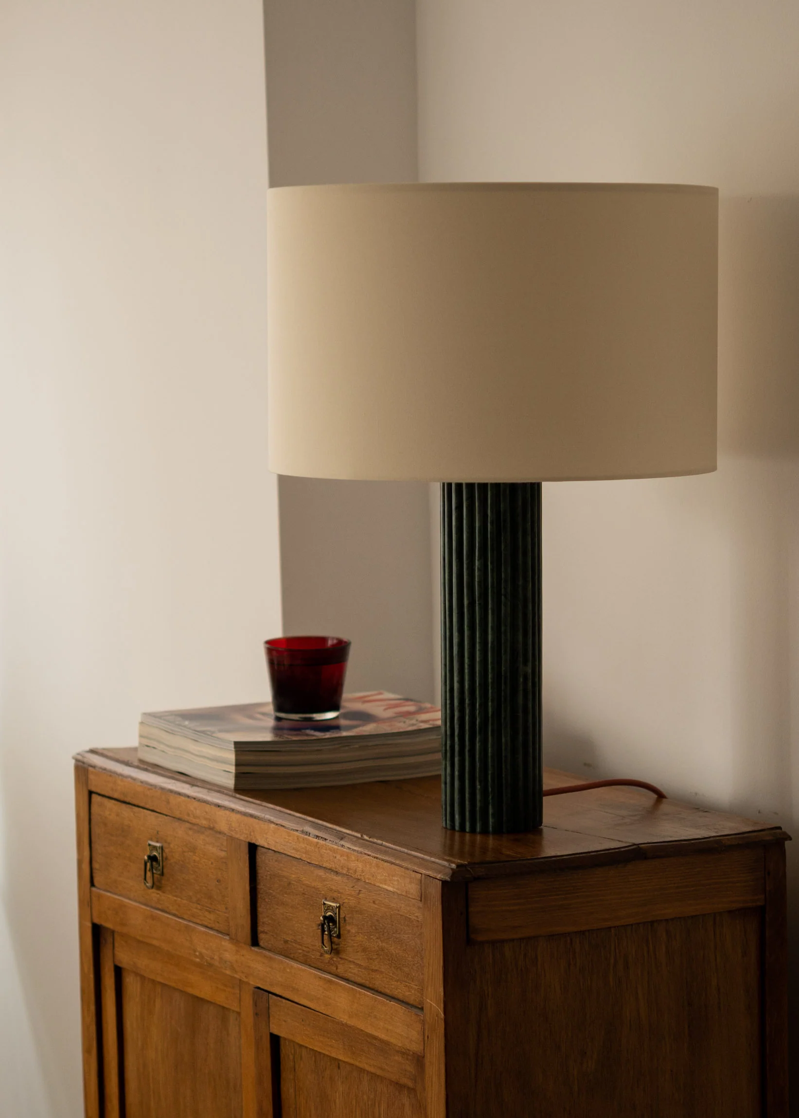 Lampa stołowa FLUTA zielony marmur - Image 2