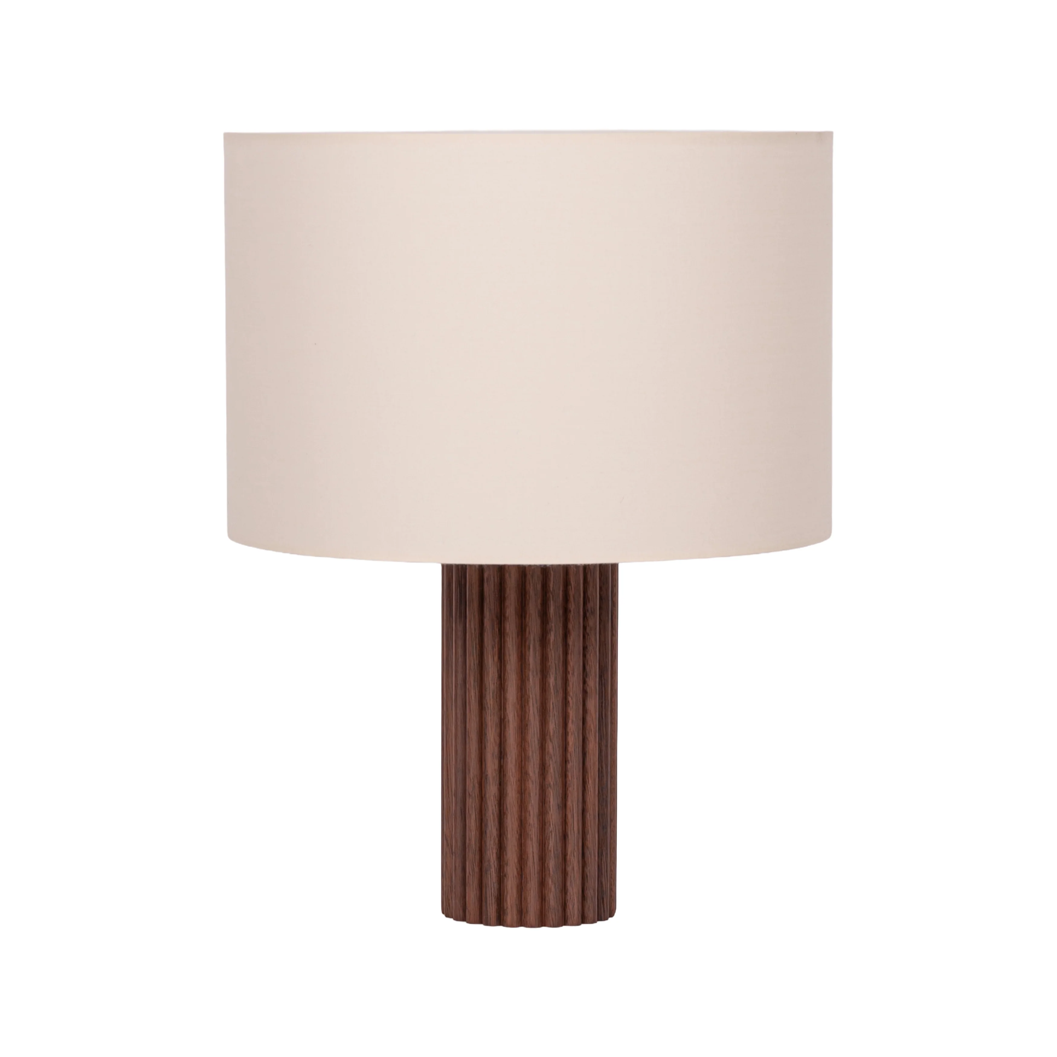 Lampa stołowa FLUTITA drewno orzechowe