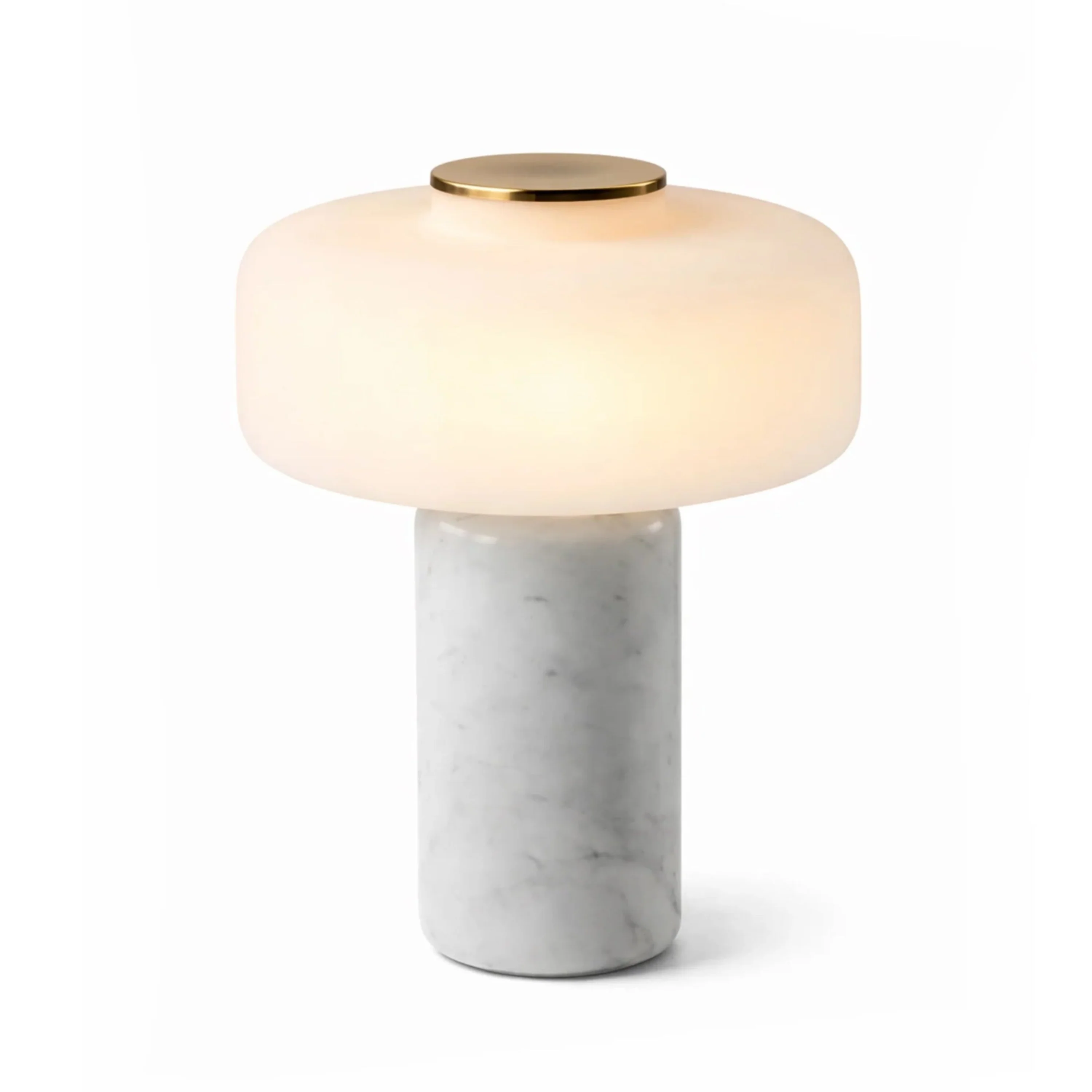 Lampa stołowa FONTE biały marmur