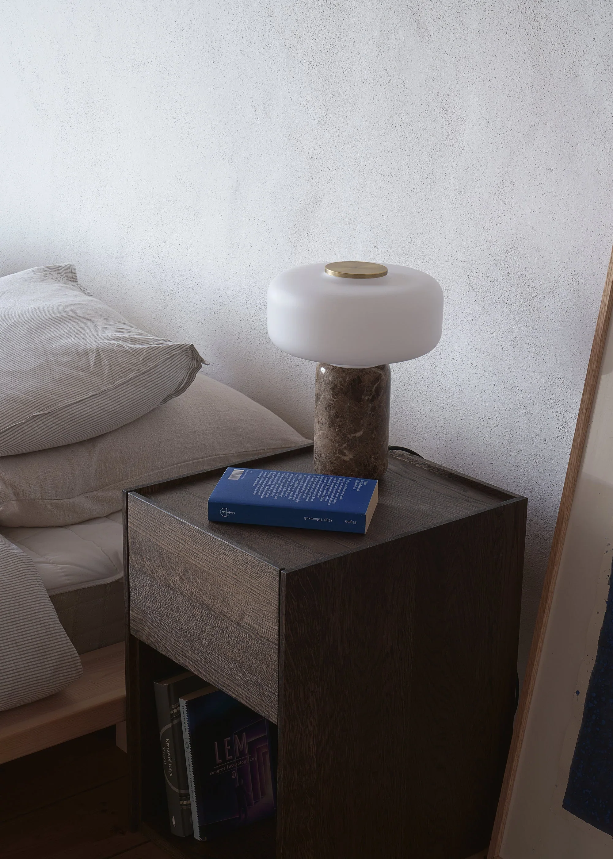 Lampa stołowa FONTE brązowy marmur - Image 5